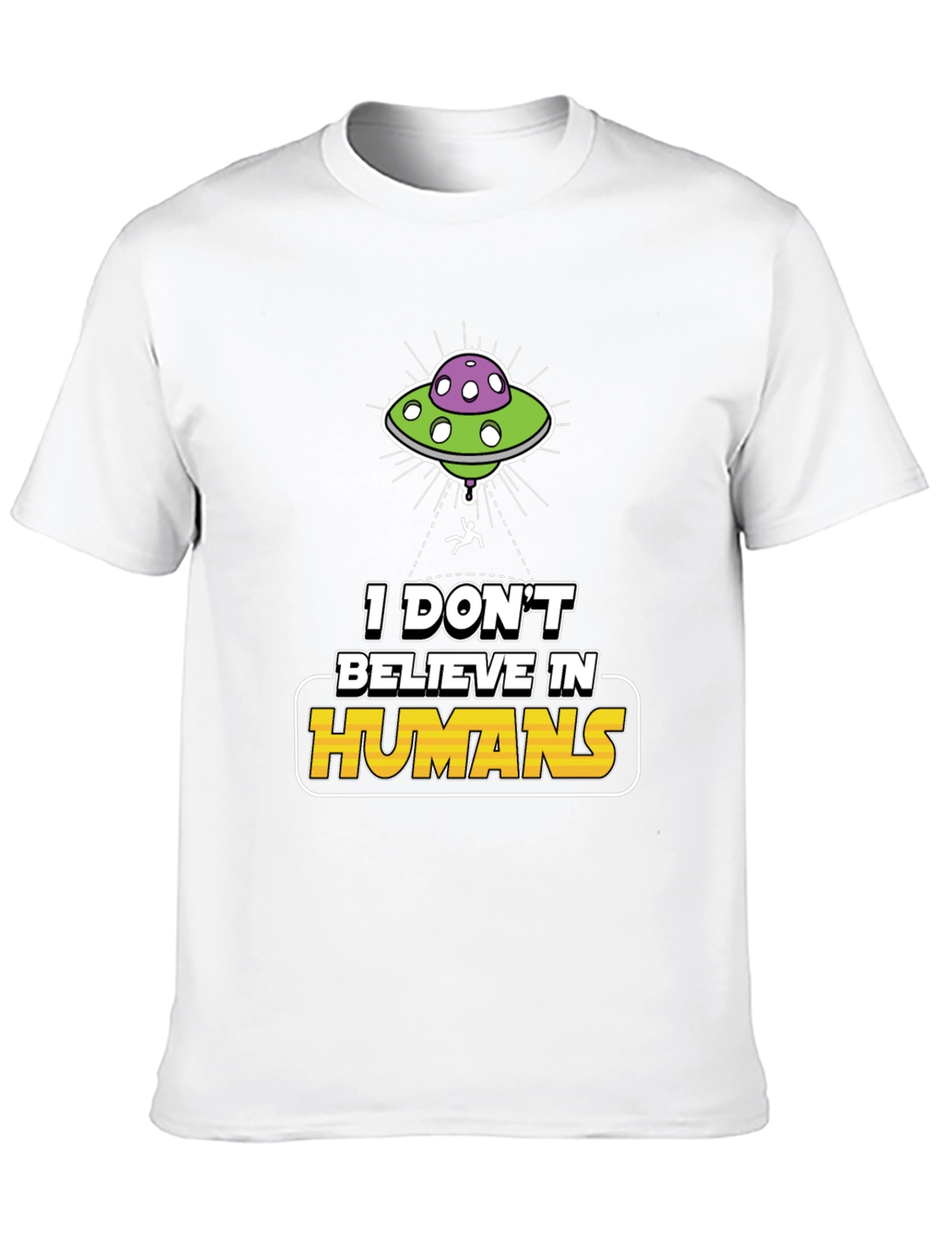 I Don't Believe In Humans Alien Graphic Tee - 10