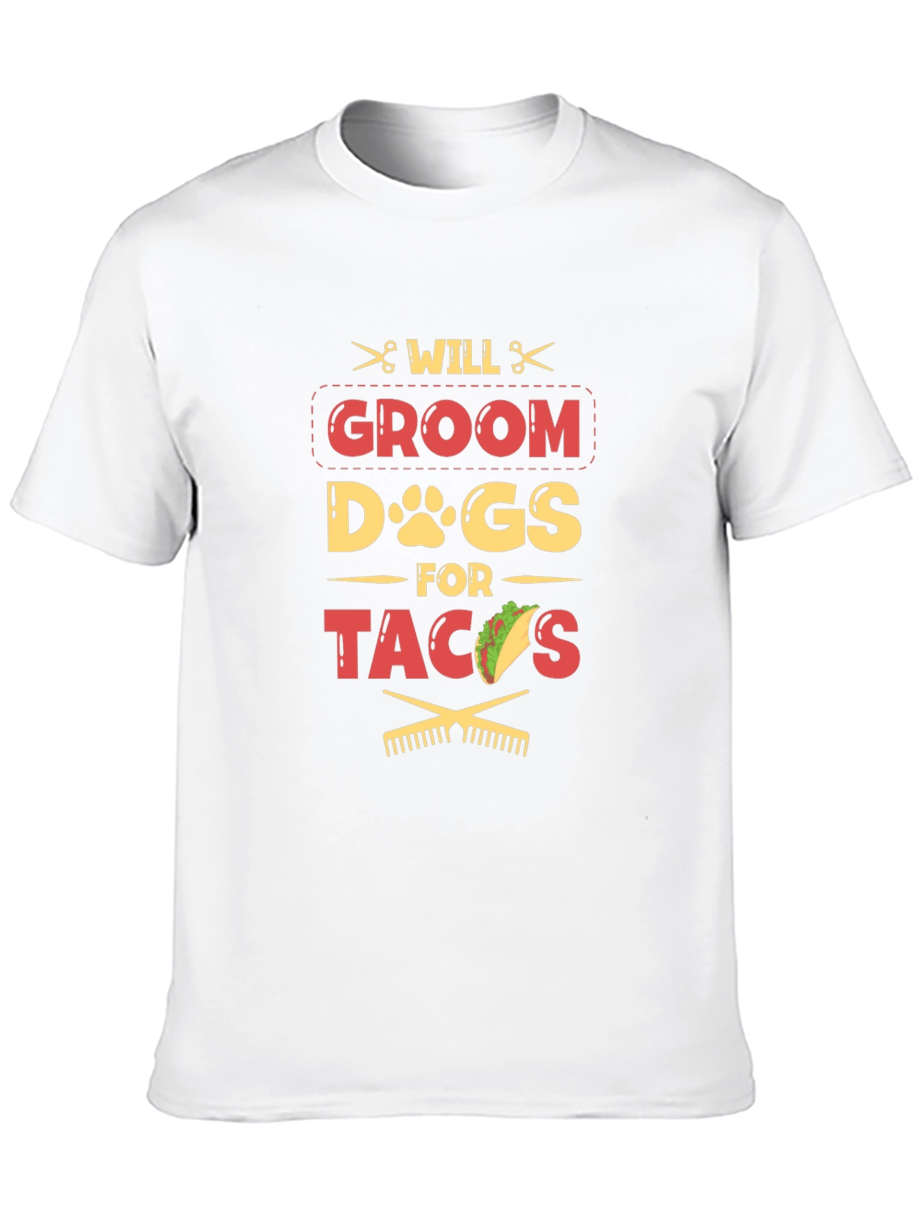 Black Will Groom Dogs for Tacos Funny T-Shirt view 10