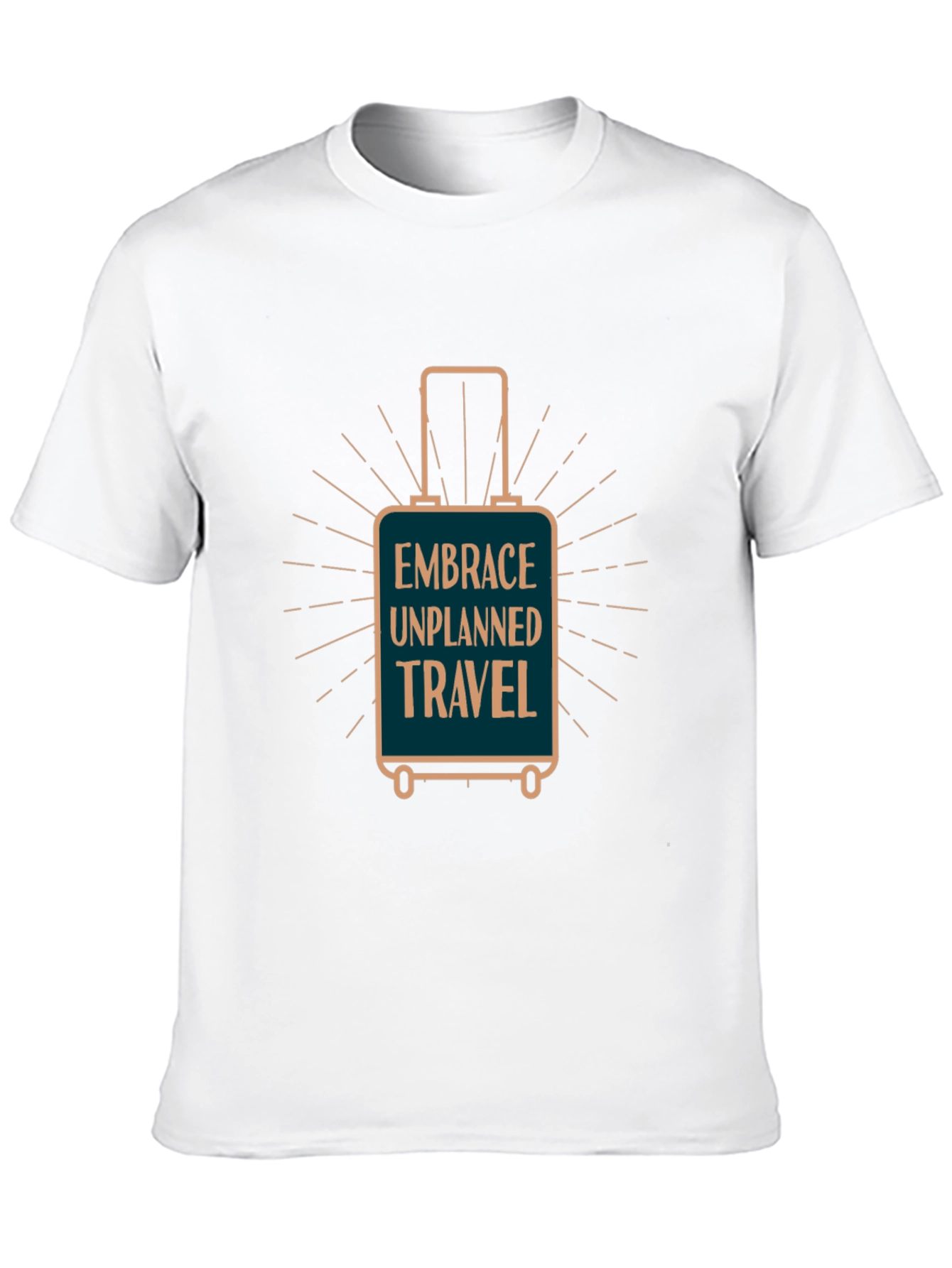 Black Embrace Unplanned Travel Graphic T-Shirt view 10