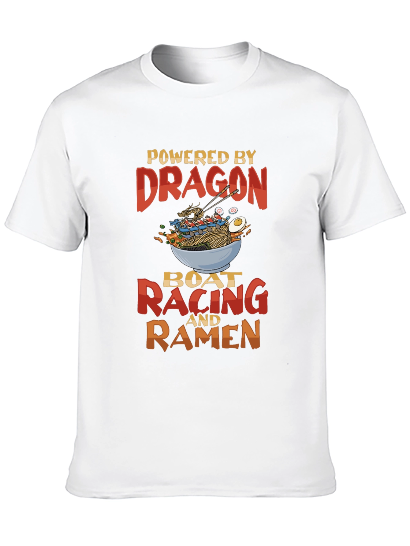 Black Dragon Boat Racing Ramen Graphic T-Shirt view 10