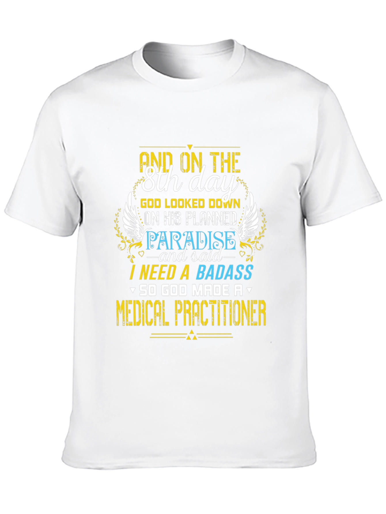 Black 8th Day Medical Practitioner Graphic Tee view 10