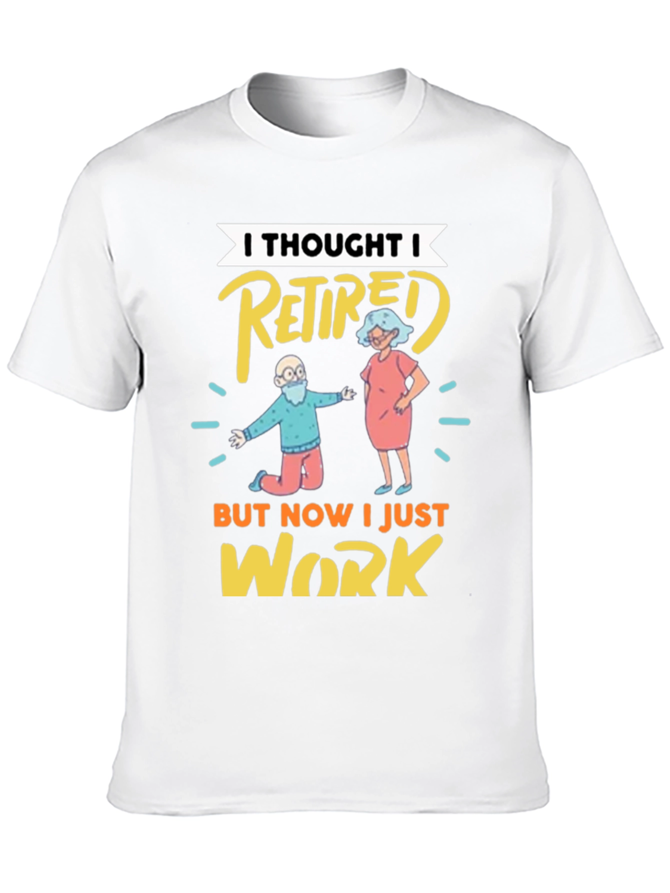 Black Funny Retirement T-Shirt - I Thought I Retired view 10