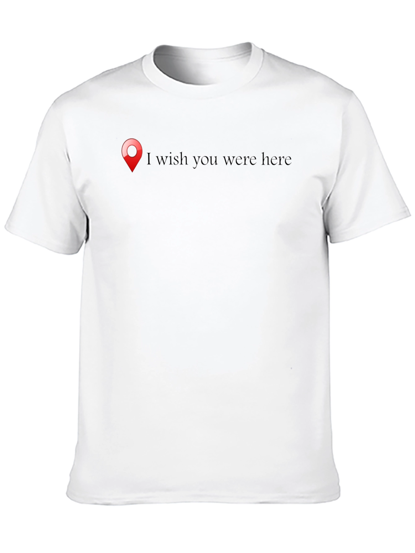 Black Wish You Were Here Black Graphic Tee view 10