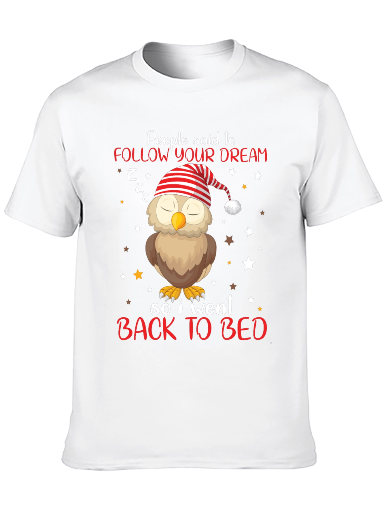 Black Follow Your Dream Owl T-Shirt - Sleepy Bedtime Tee view 10