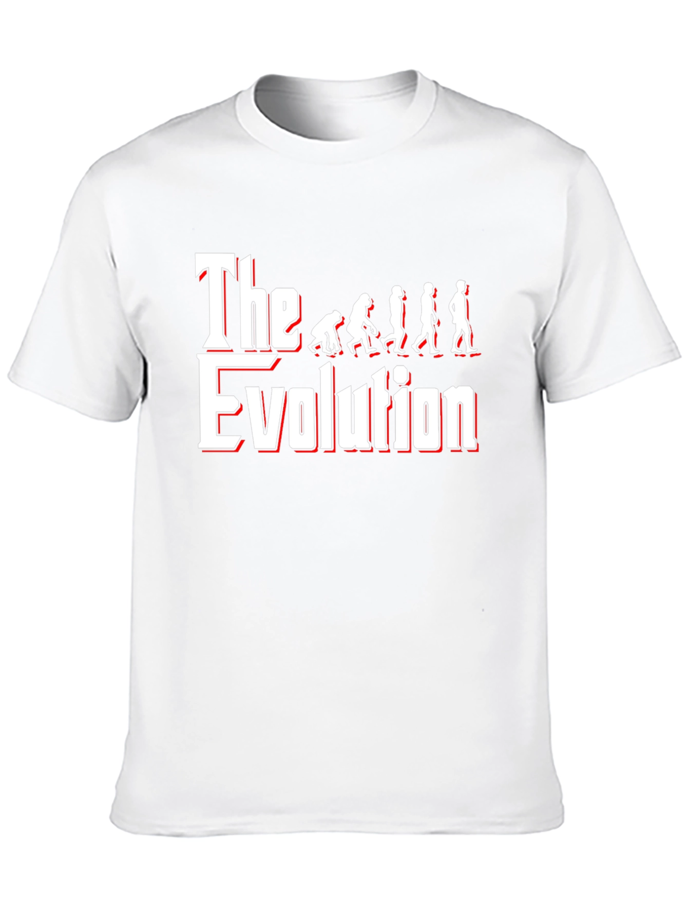 Black Evolution Graphic Tee - Funny Novelty T-Shirt view 10