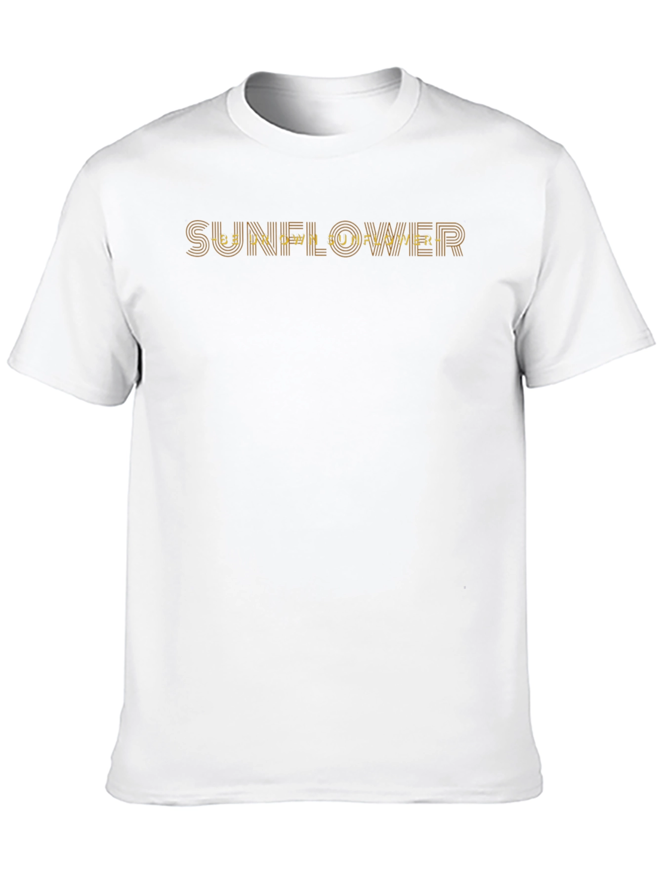Black Be Your Own Sunflower Graphic Tee - Unisex Black T-Shirt view 10