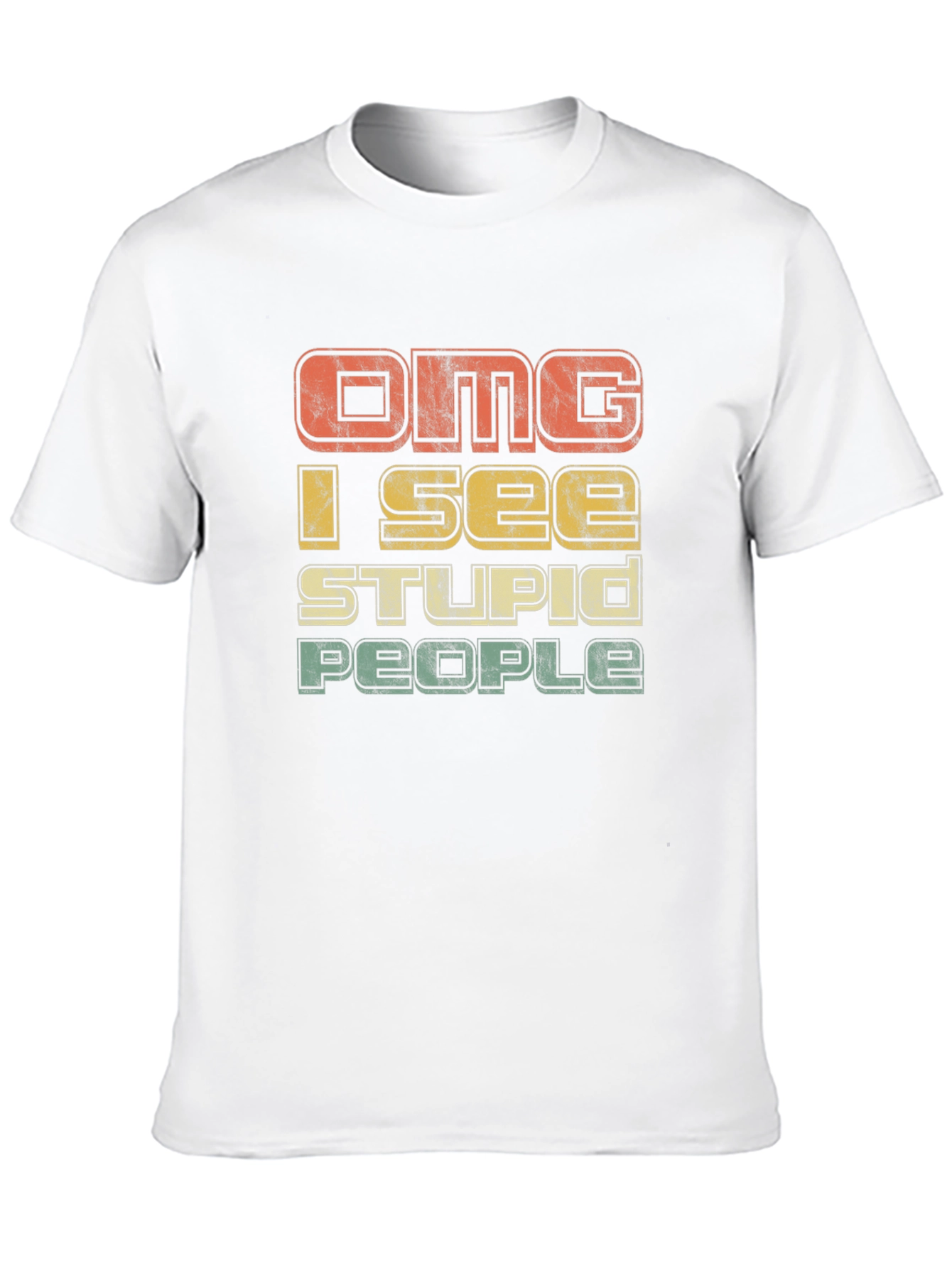 Black OMG I See Stupid People Graphic T-Shirt view 10