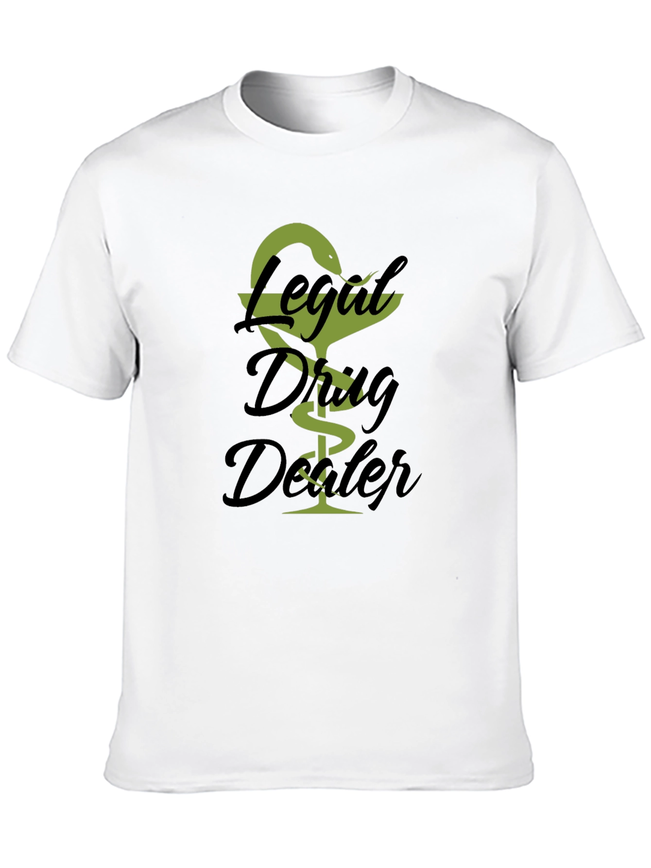 Black Legal Drug Dealer T-Shirt - Novelty Graphic Tee view 10