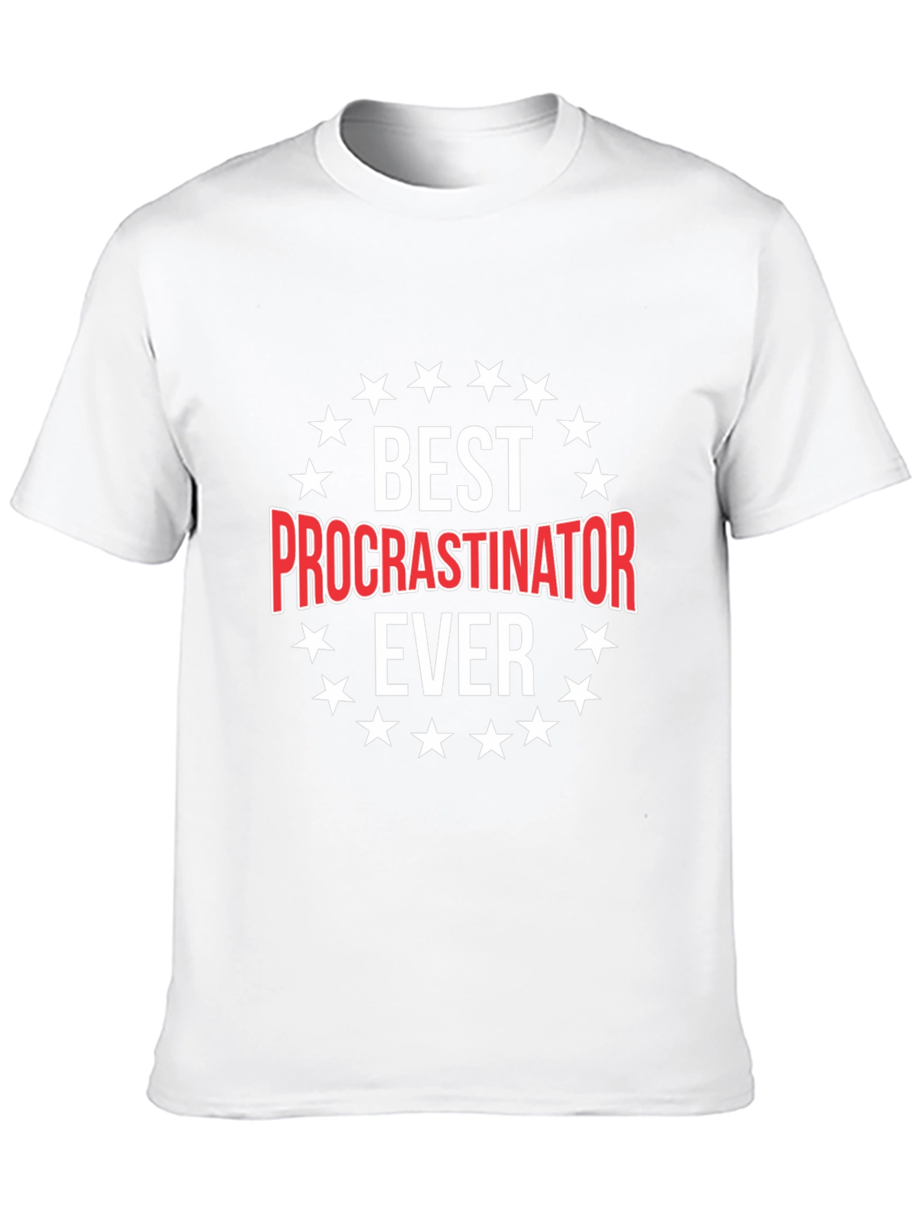 Black Best Procrastinator Ever Graphic Tee view 10