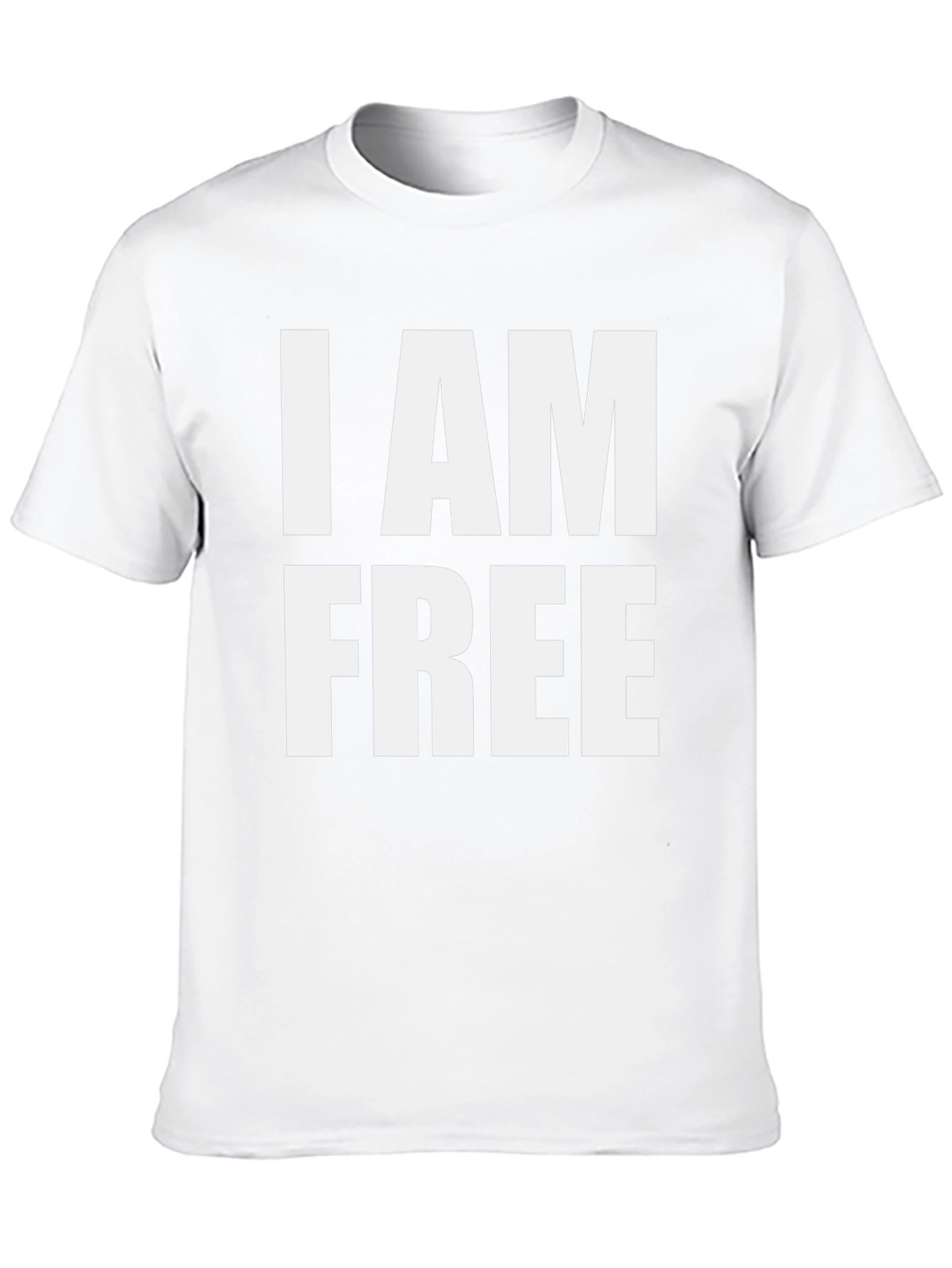 Black I AM FREE Graphic T-Shirt - Statement Tee view 10
