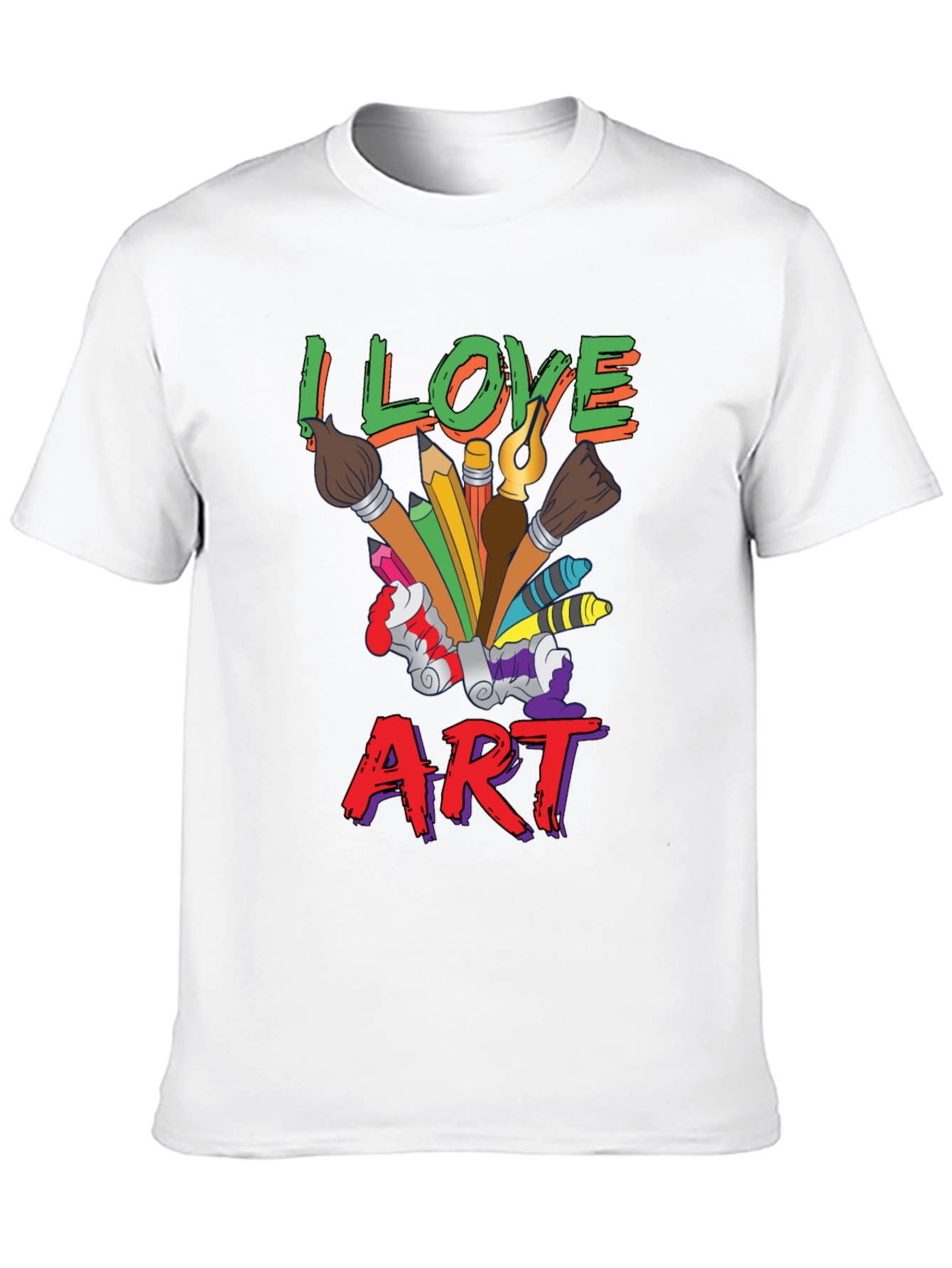 I Love Art T-Shirt, Artist Graphic Tee - 10