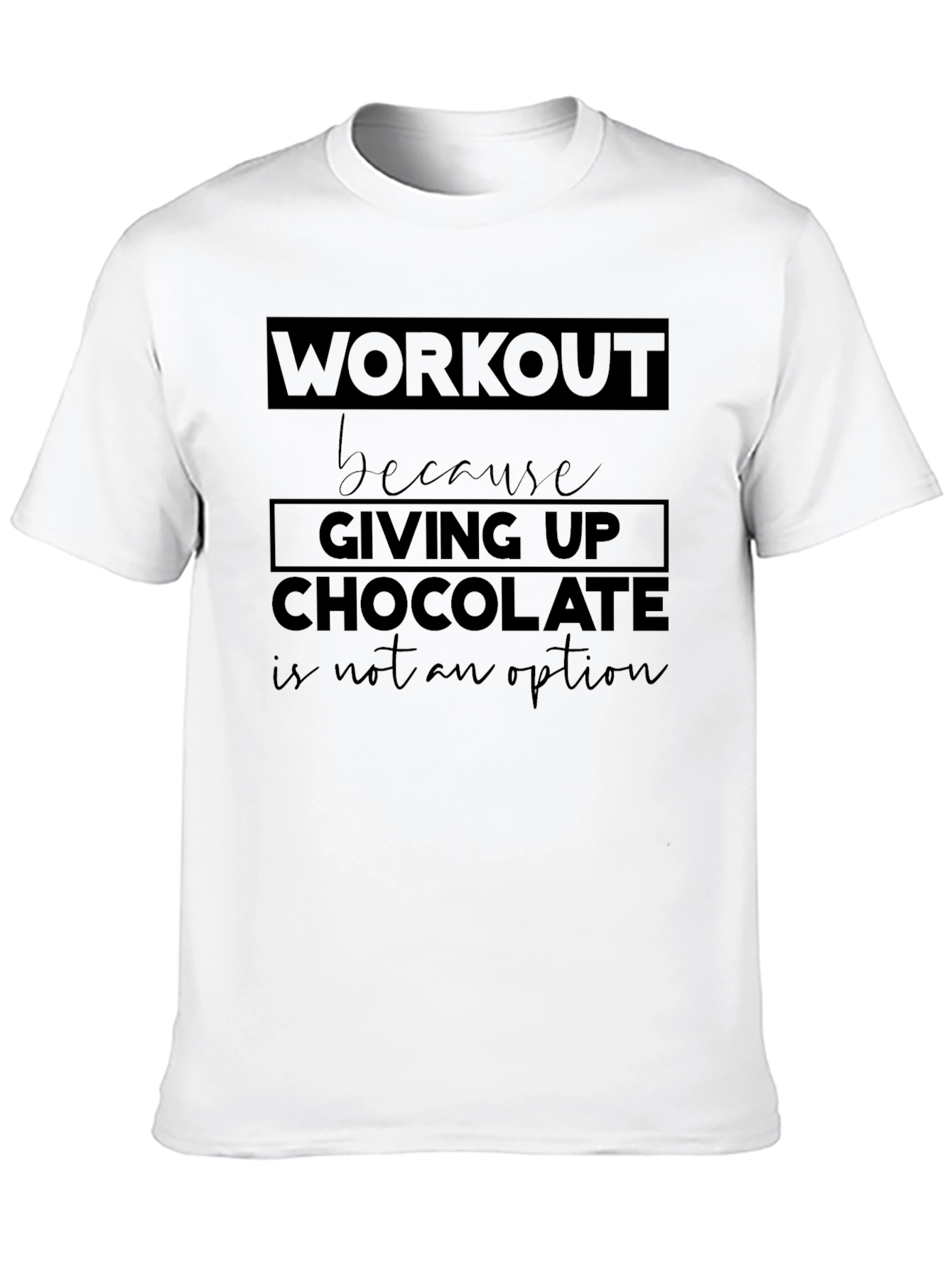 Black Workout for Chocolate Men's Black T-Shirt view 10