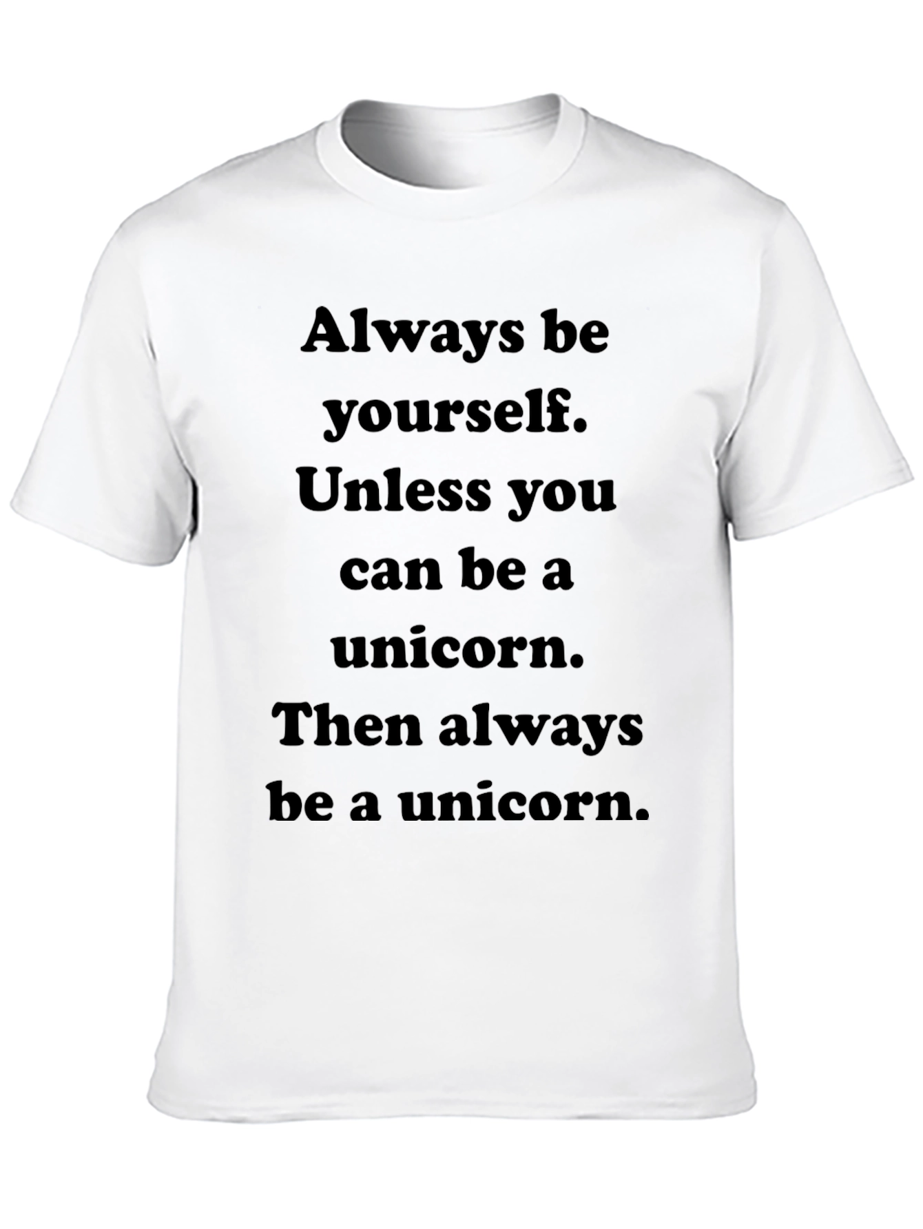 Black Always Be Yourself Unicorn T-Shirt view 10