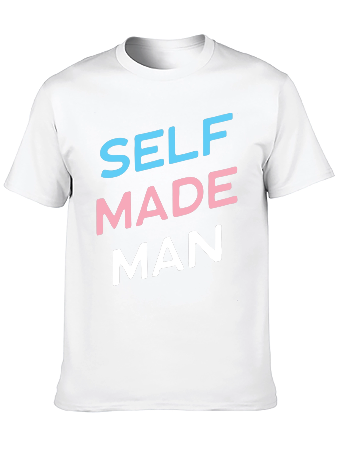 Black Self Made Man Graphic Tee - Black Casual T-Shirt view 10