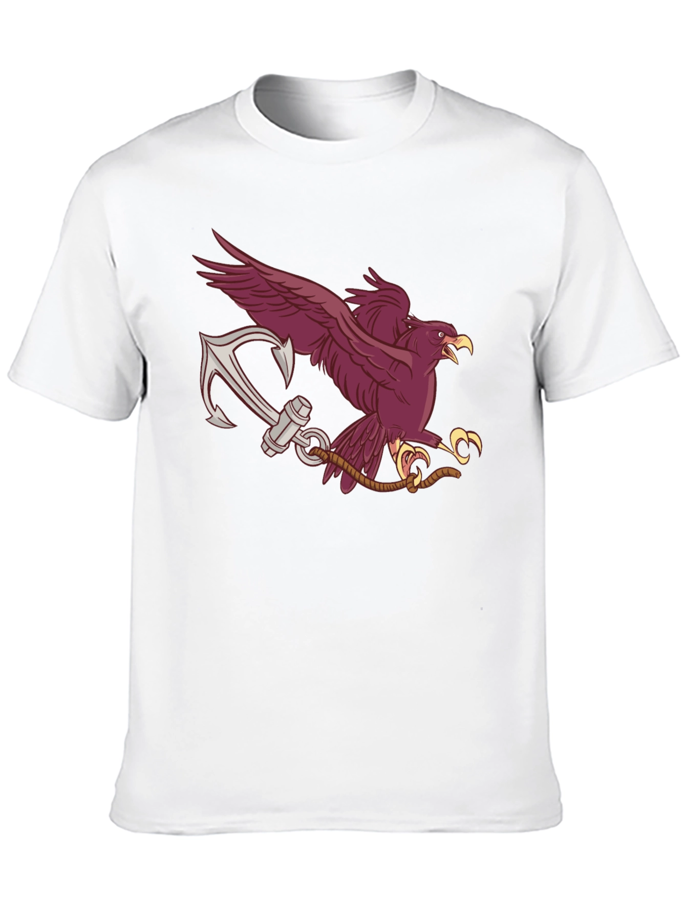 Black Eagle and Anchor Graphic Tee view 10