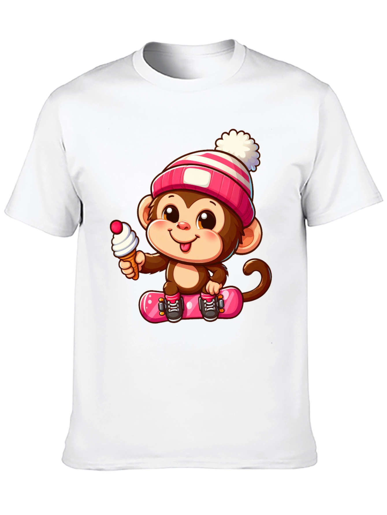 Black Monkey Skateboarder Graphic Tee view 10