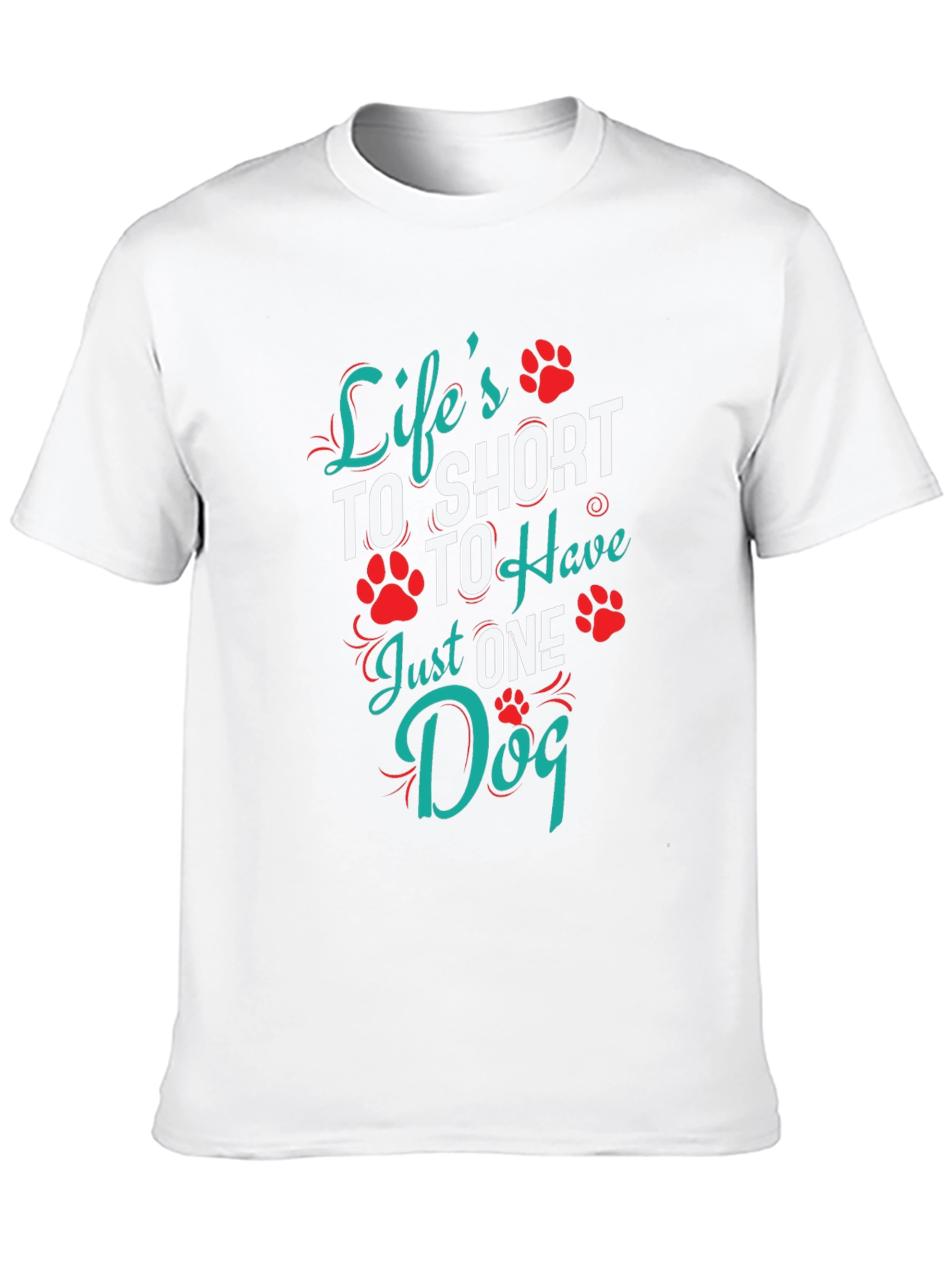 Black Life's Too Short Dog Lover Graphic Tee view 10