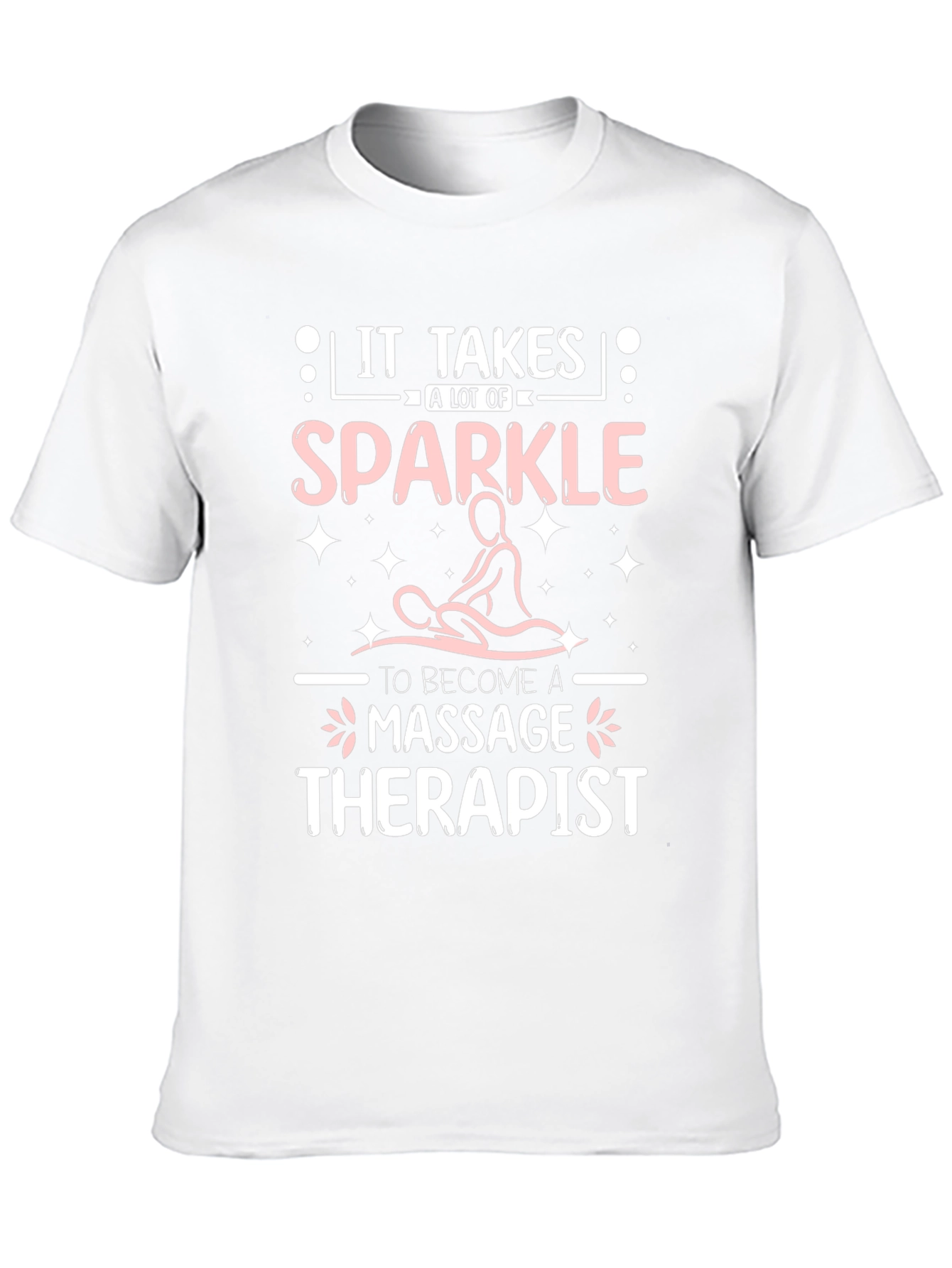 Black Massage Therapist Sparkle T-Shirt view 10