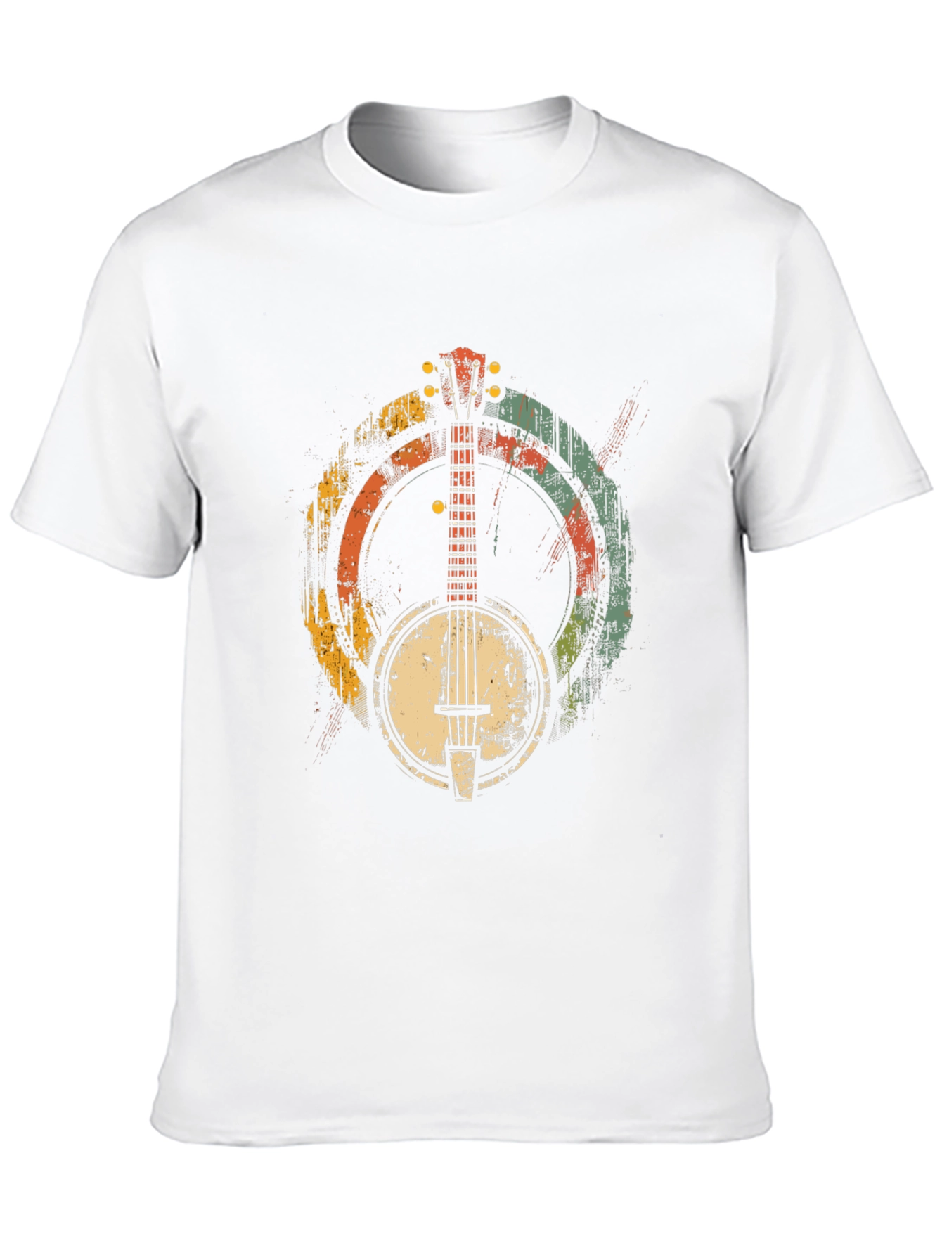 Black Retro Banjo Graphic Tee - Musical Style view 10