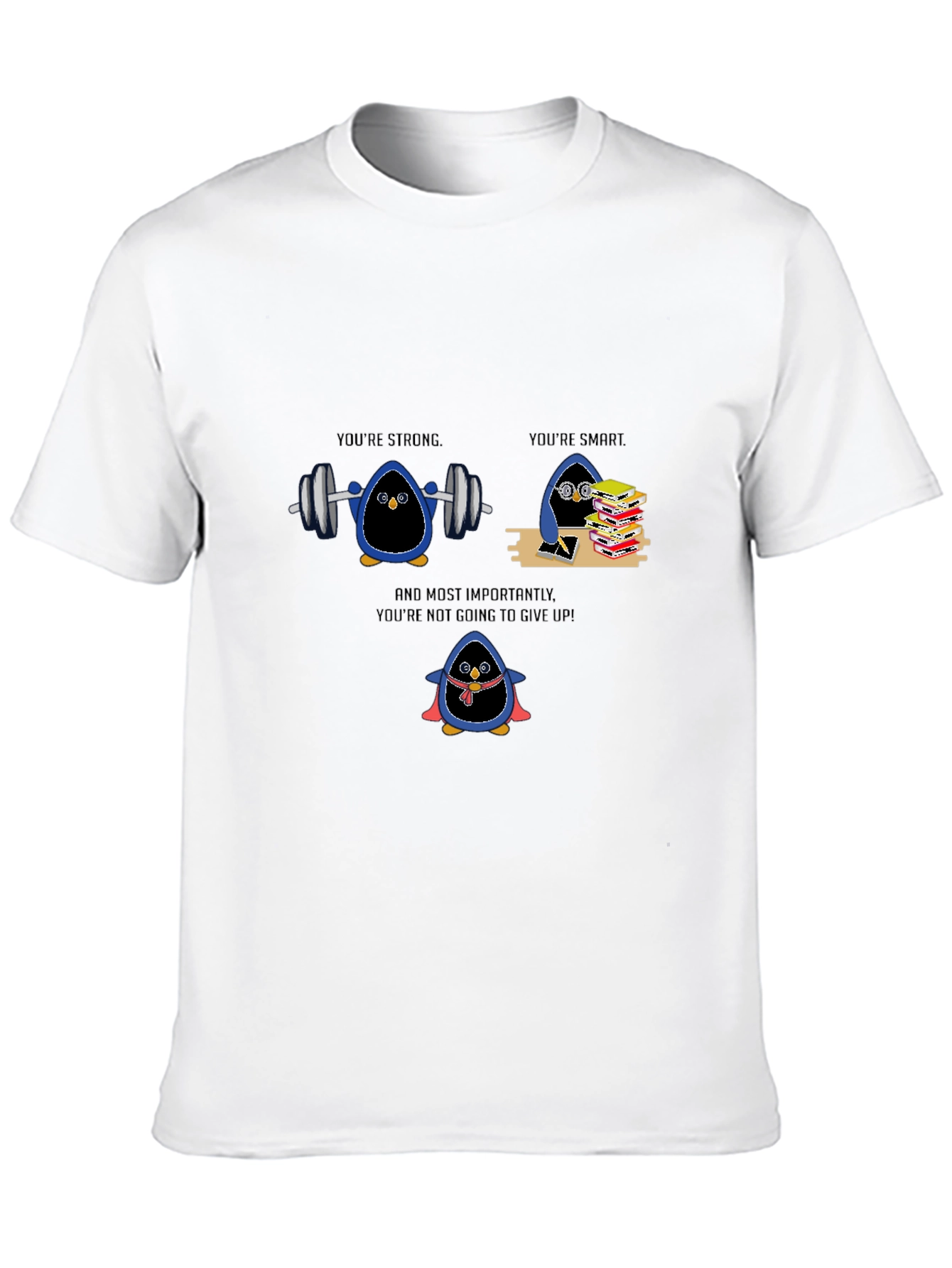Black Penguin Empowerment Graphic Tee - Strong, Smart, Resilient! view 10