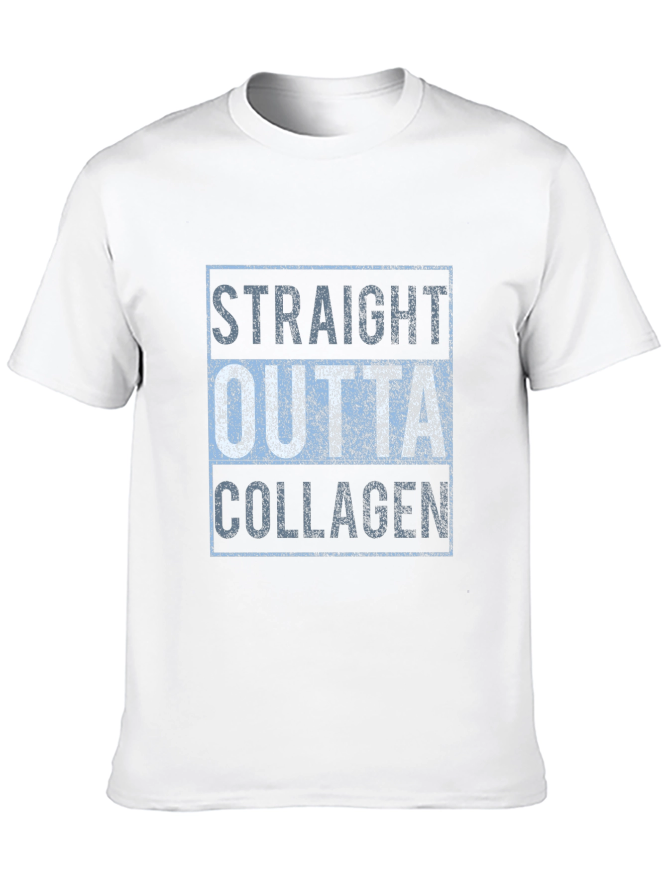 Black Straight Outta Collagen T-Shirt view 10