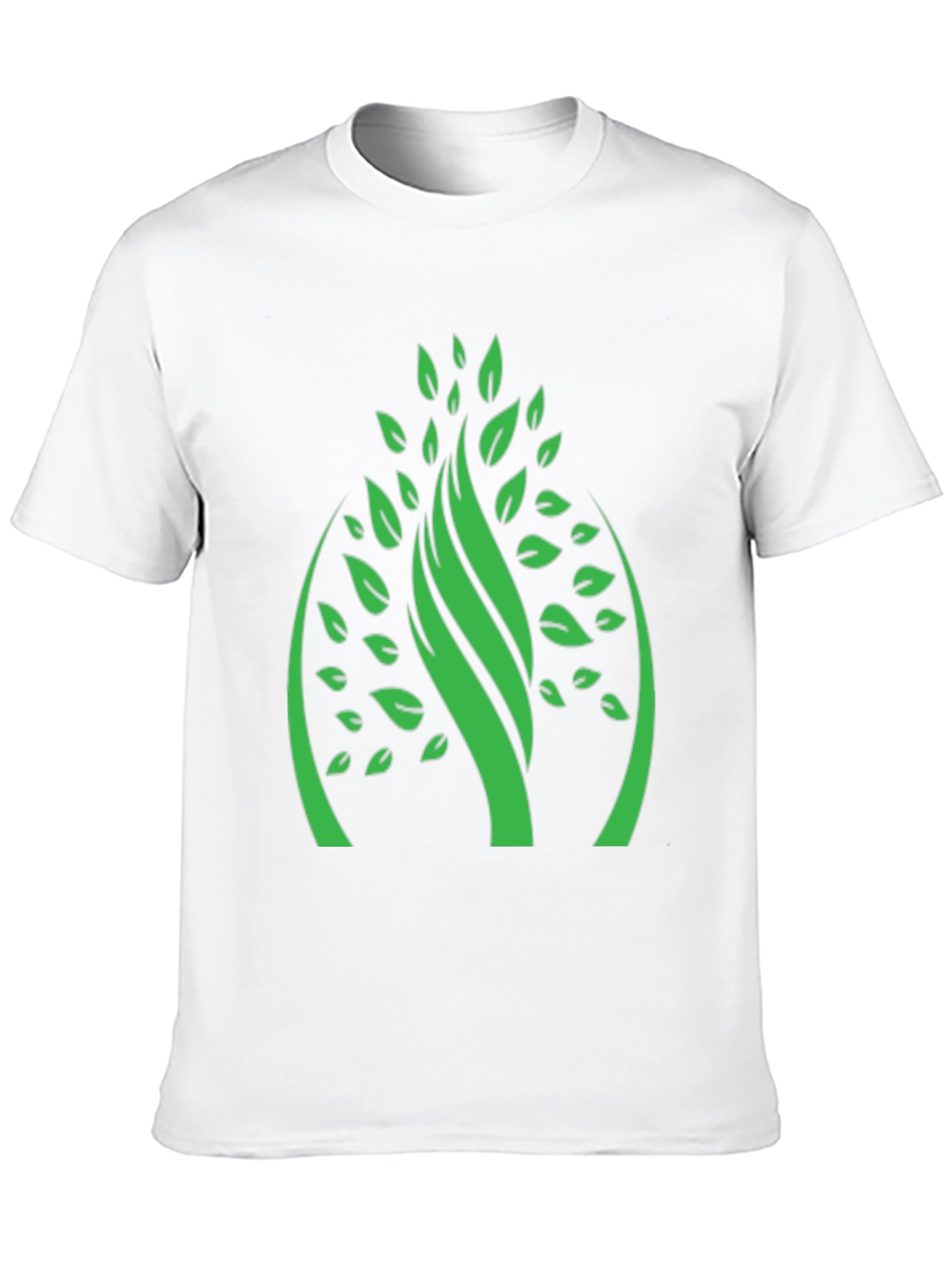 Black Green Tree Graphic Black T-Shirt view 10