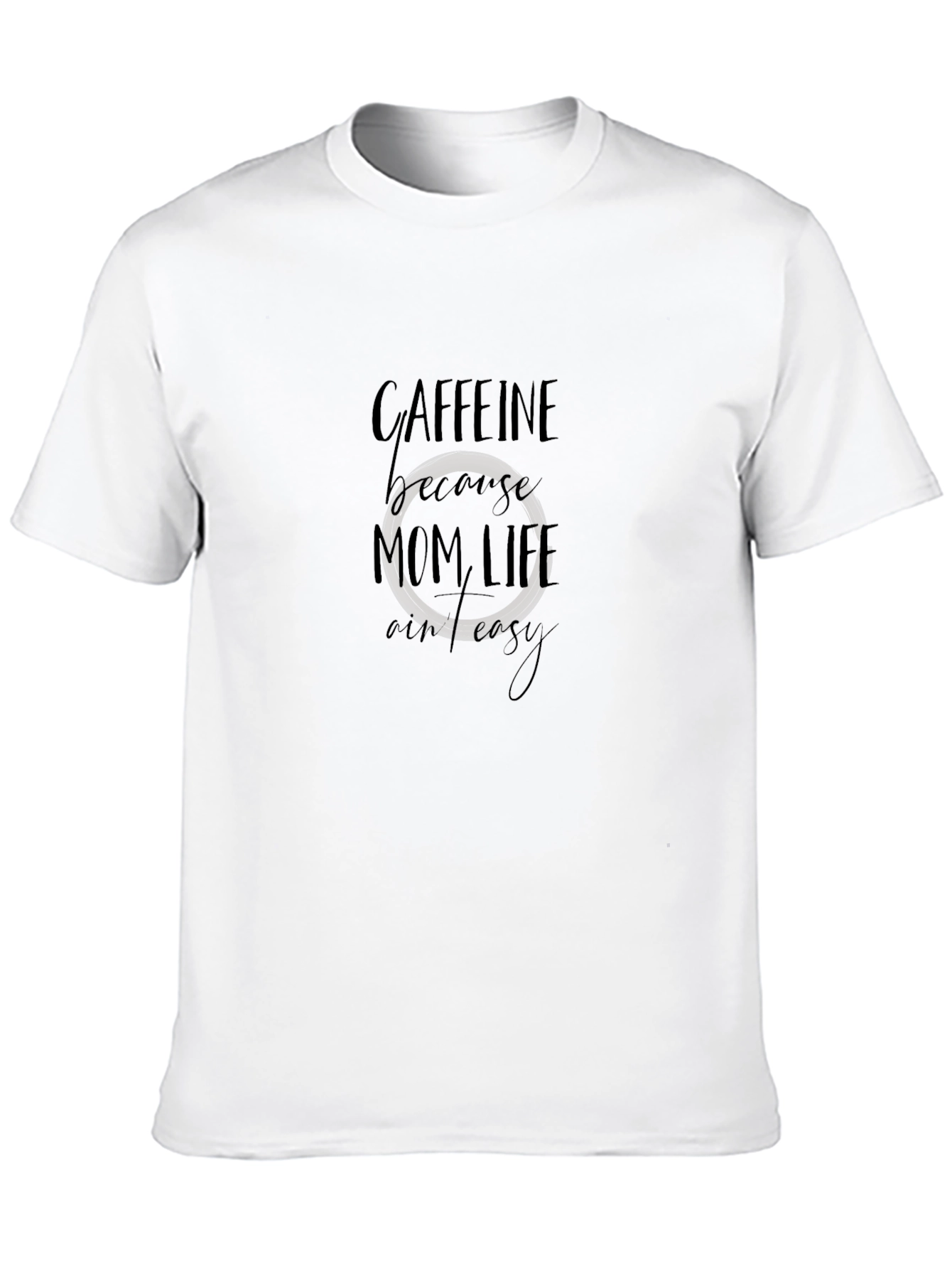 Black Caffeine Mom Life Graphic T-Shirt - Black view 10