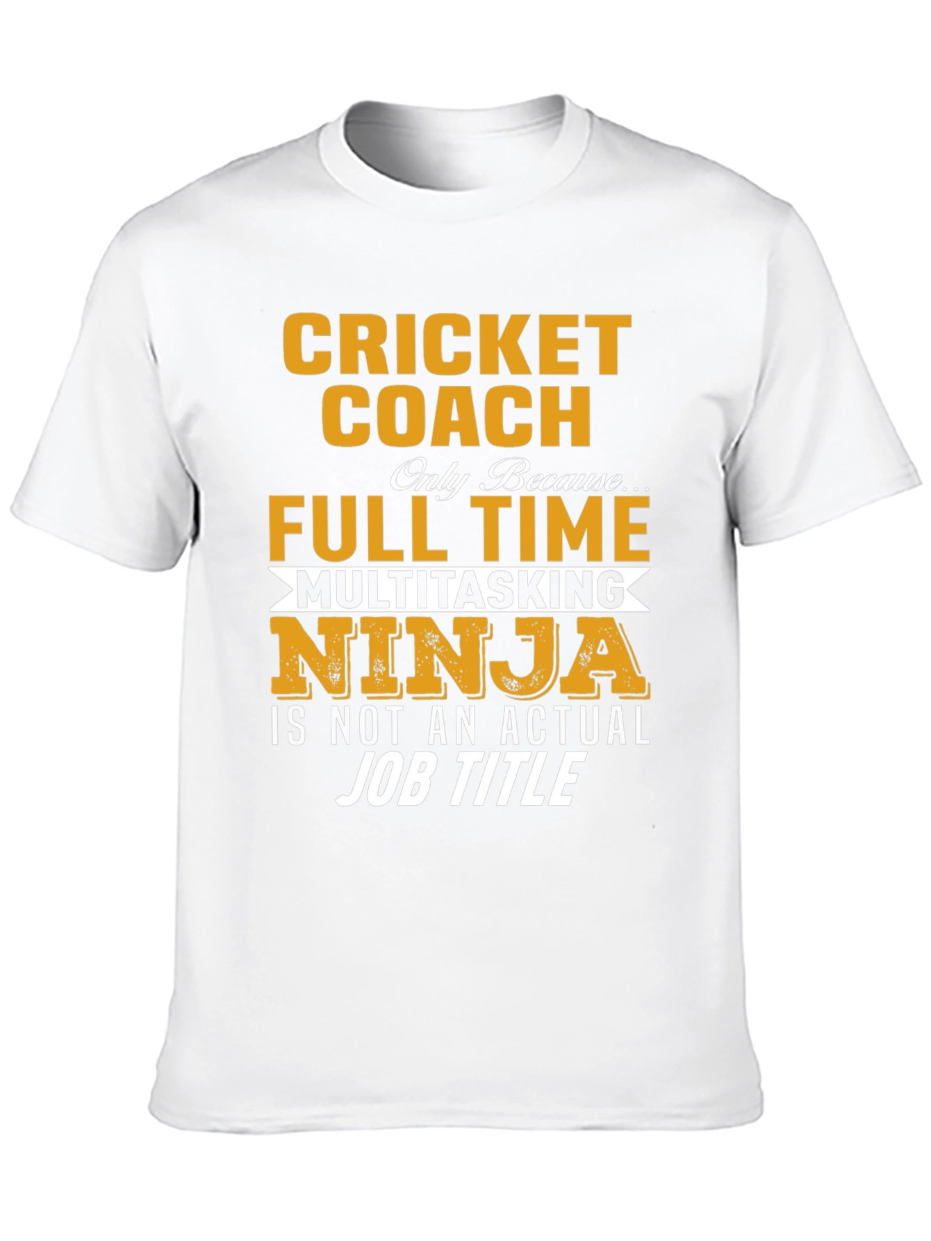 Black Cricket Coach Novelty T-Shirt view 10