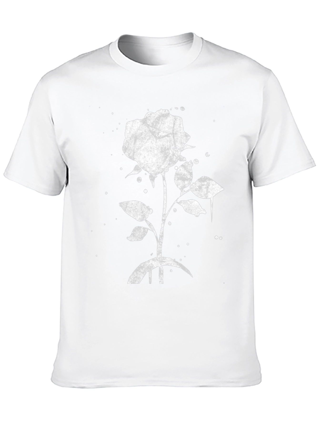 Black Black Rose Graphic Tee - Stylish & Unique view 10