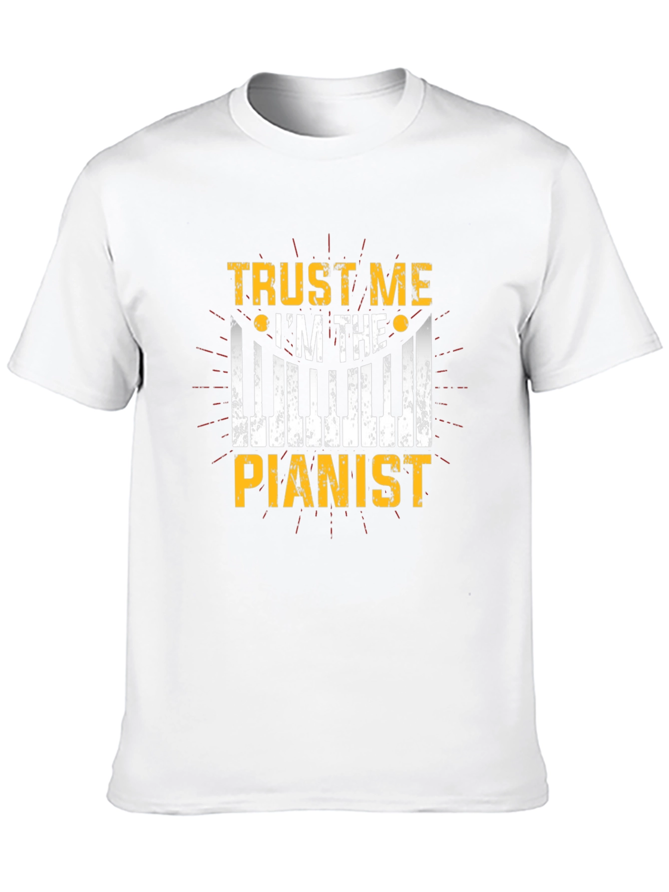 Black Trust Me I'm the Pianist - Graphic T-Shirt view 10