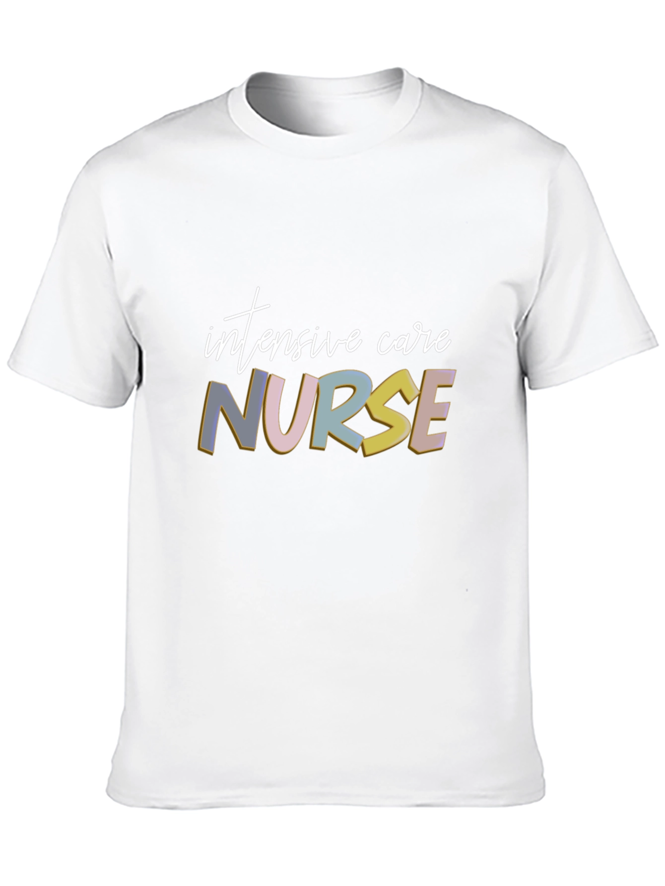 Black Intensive Care Nurse Graphic T-Shirt view 10