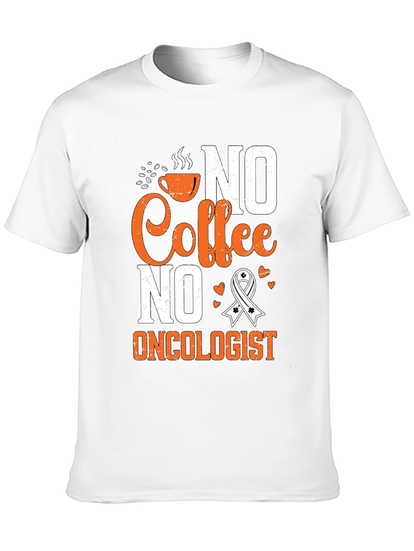 Black No Coffee No Oncologist T-Shirt, Cancer Awareness view 10