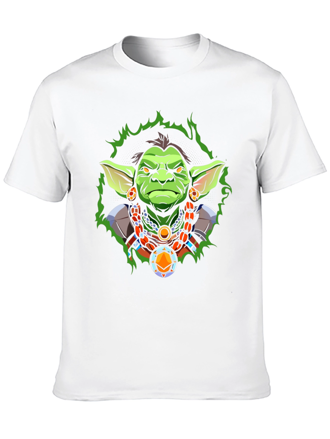 Black Fantasy Cartoon Character Graphic Tee - Black view 10