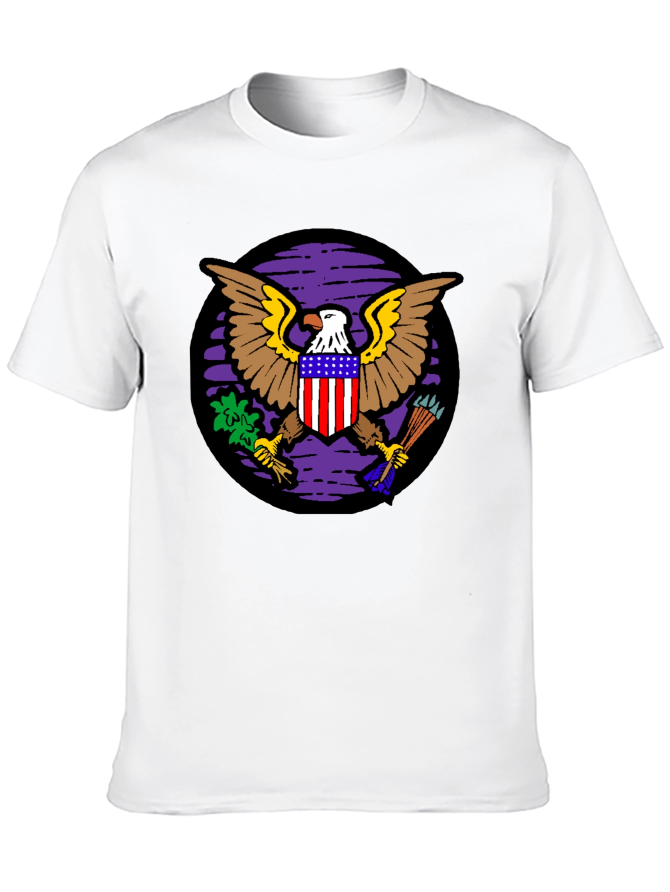 Black American Eagle Graphic Black T-Shirt view 10