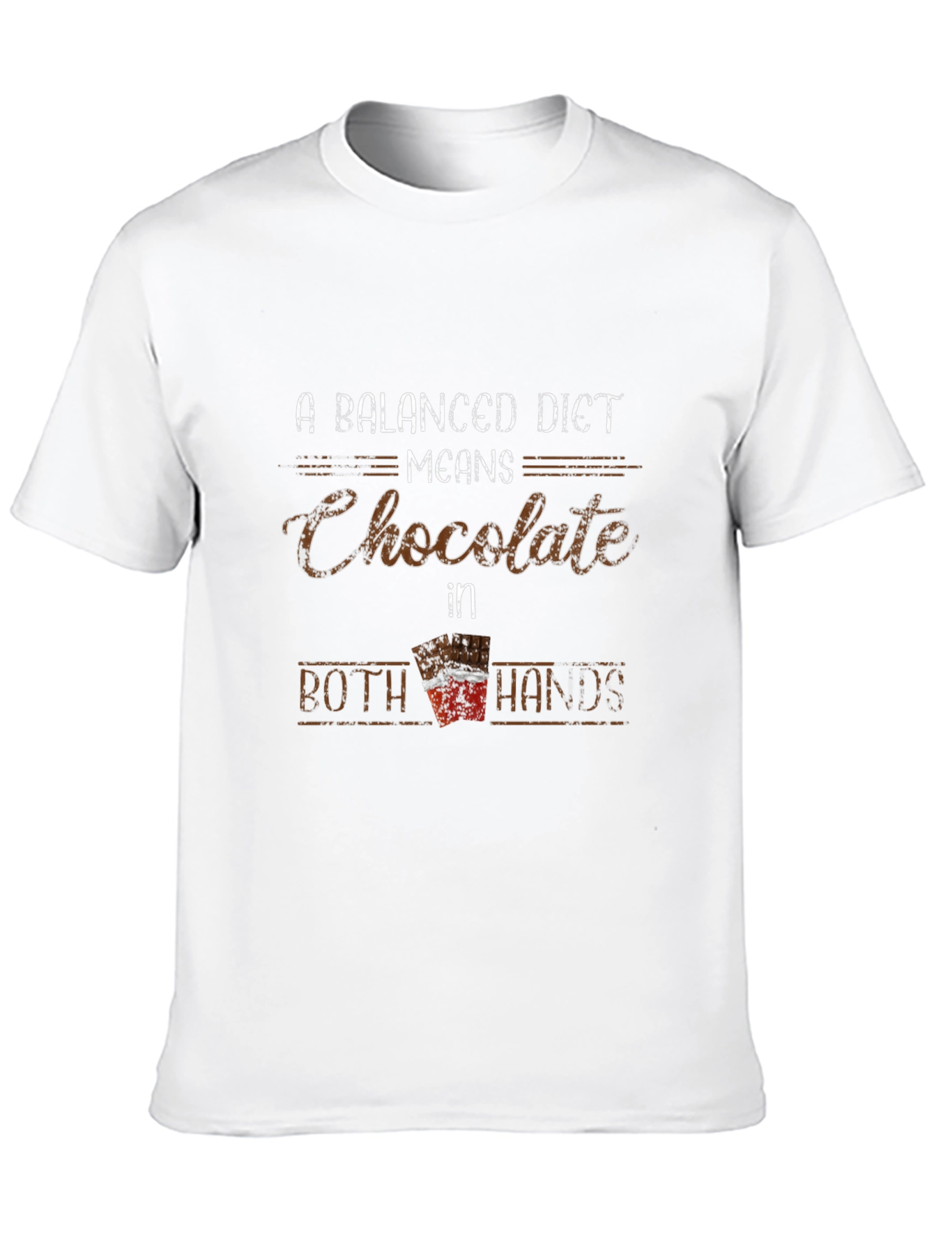 Black Chocolate in Both Hands Funny T-Shirt view 10