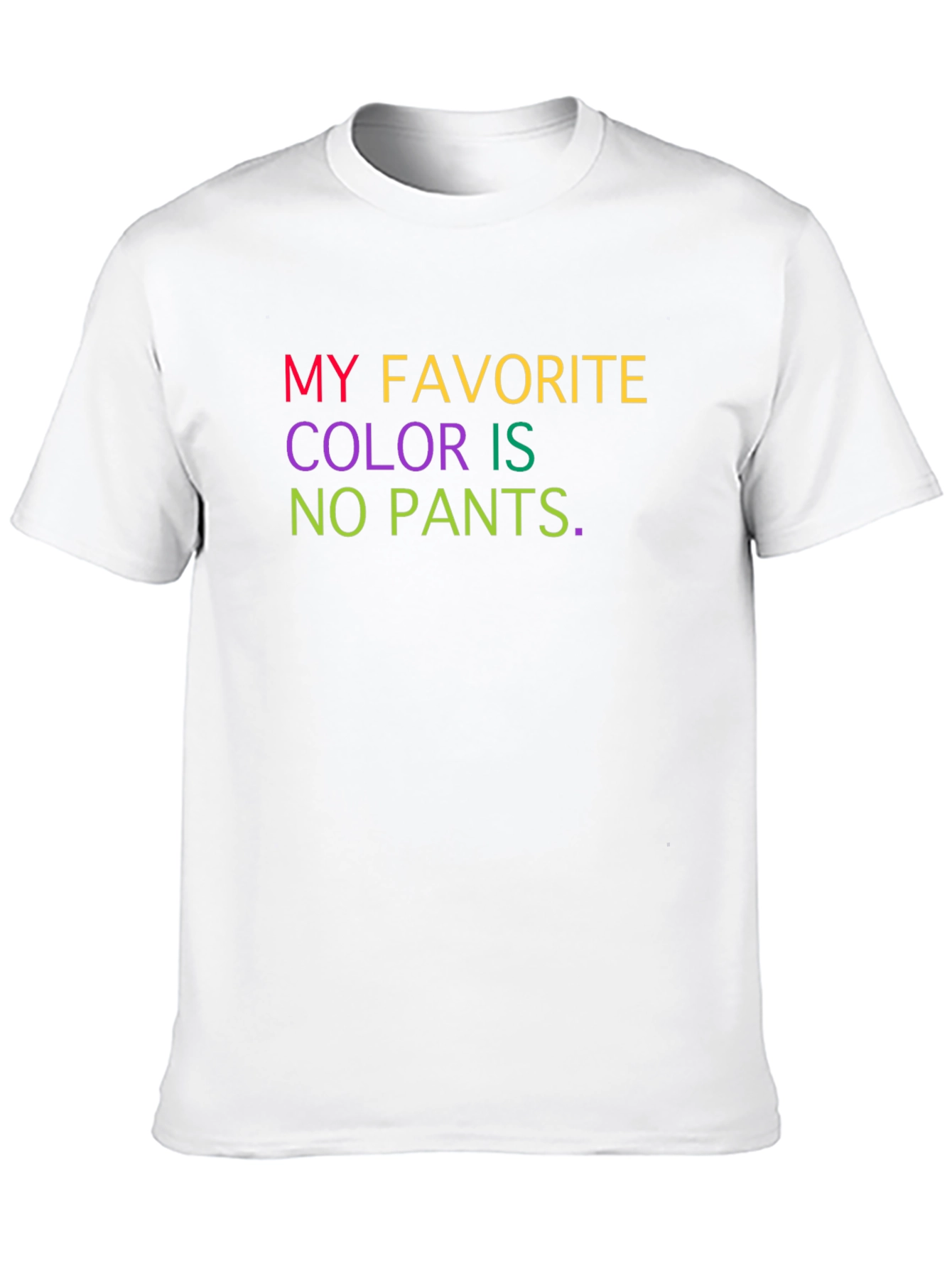 Black Humorous "No Pants" Graphic Tee view 10