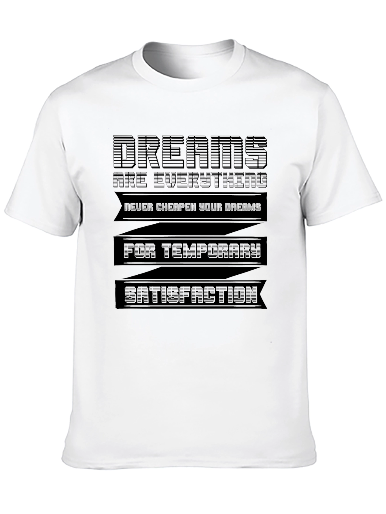 Black Dreams T-Shirt - Motivational Graphic Tee view 10
