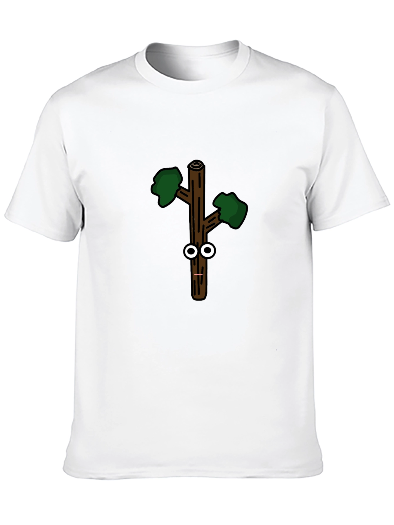 Black Funny Googly-Eyed Stick Figure Black T-Shirt view 10