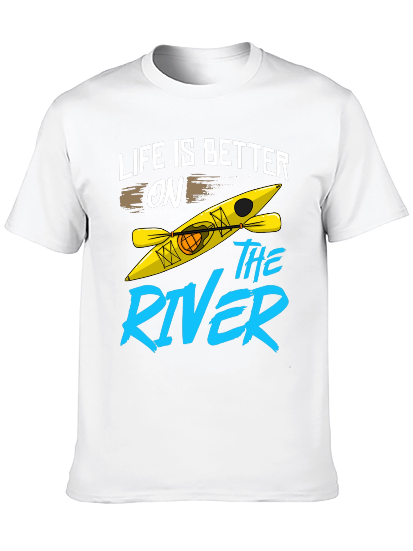 Black Life is Better on the River Kayak T-Shirt view 10