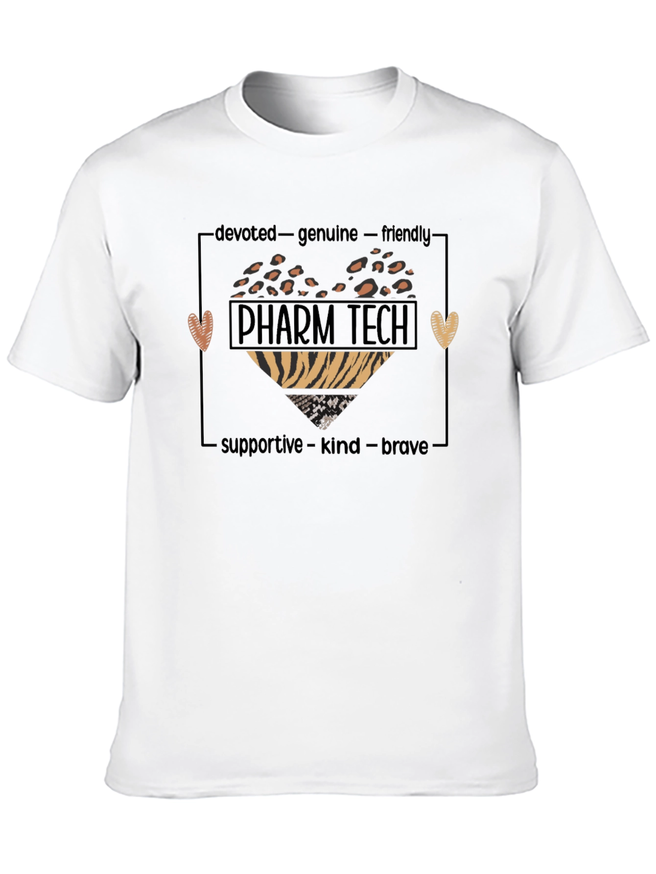 Black Pharm Tech Heart Graphic Tee - Unisex view 10