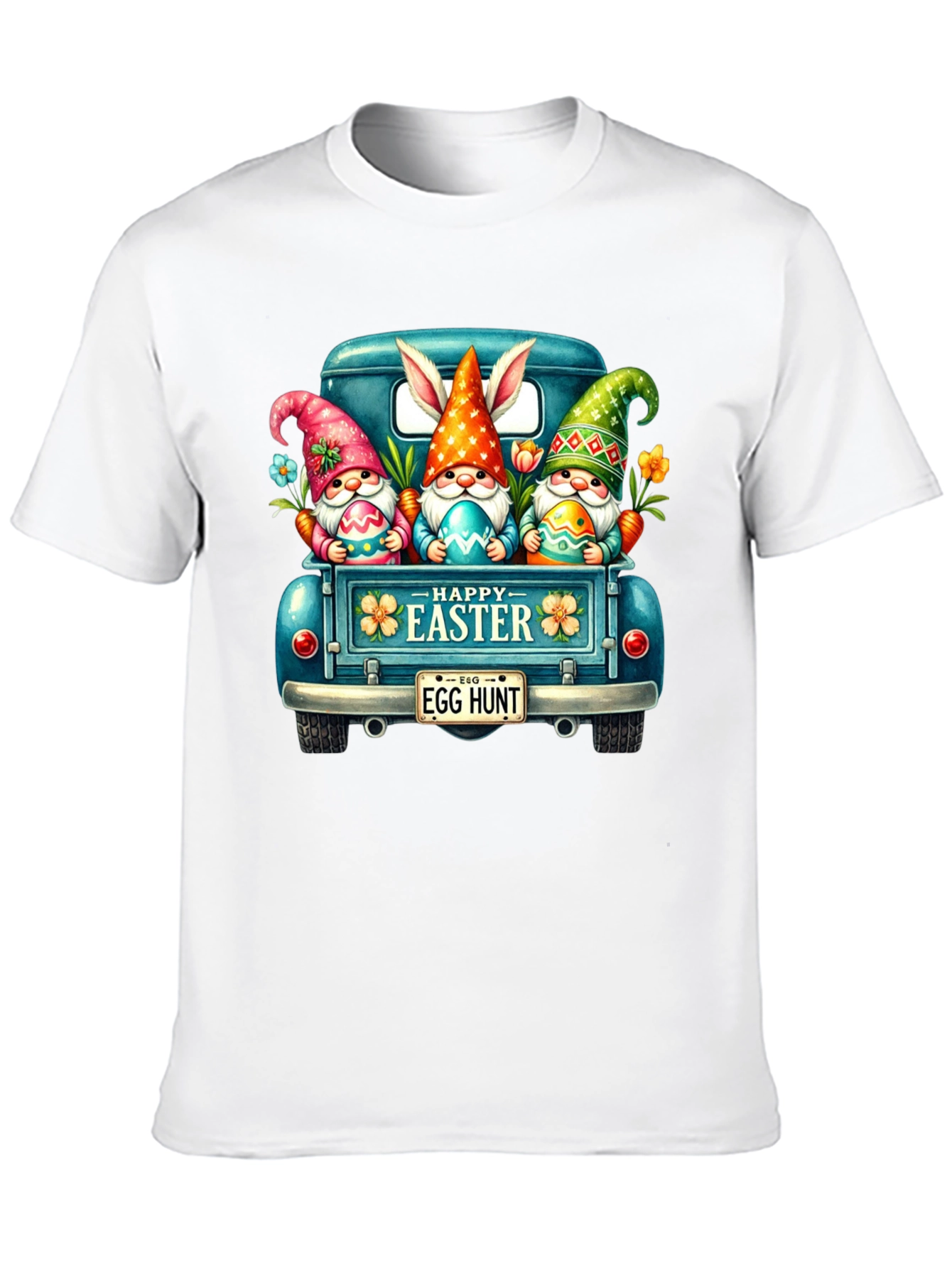 Camiseta Negra con Diseño de Pascua