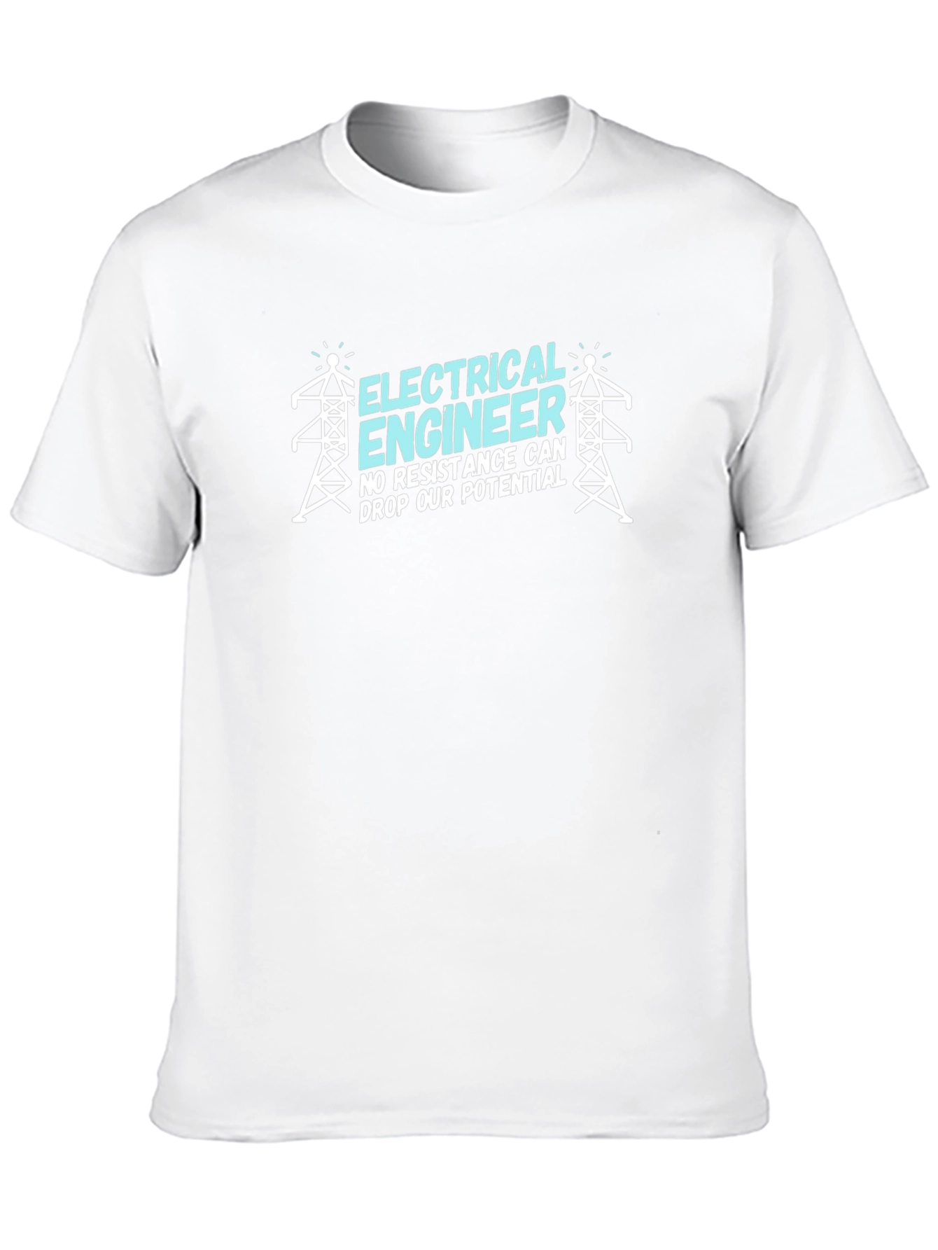 Black Electrical Engineer Humor Tee - Potential T-Shirt view 10
