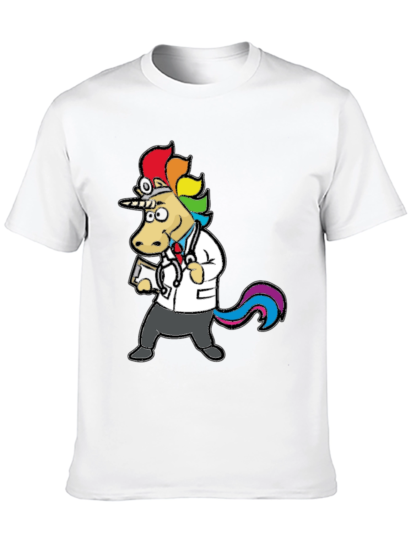 Black Doctor Unicorn T-Shirt - Fun & Unique Design view 10