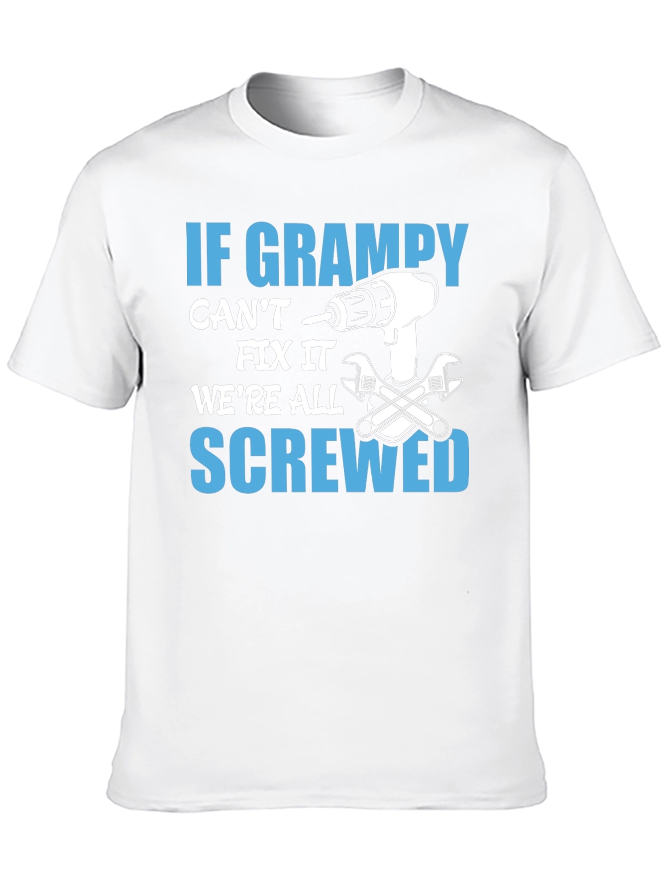 Black If Grampy Can't Fix It T-Shirt view 10