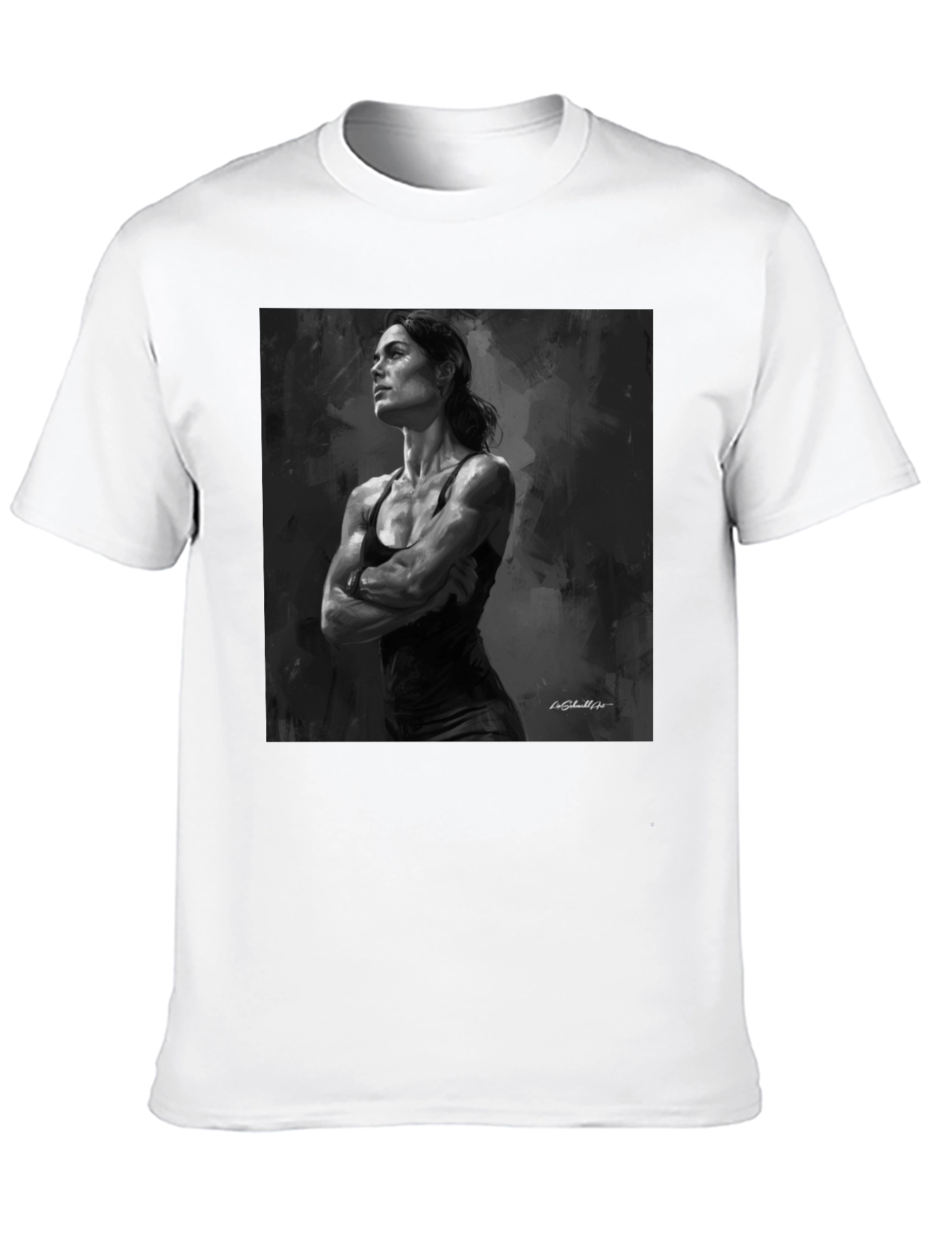 Black Black Graphic Tee - Empowered Woman Design view 10