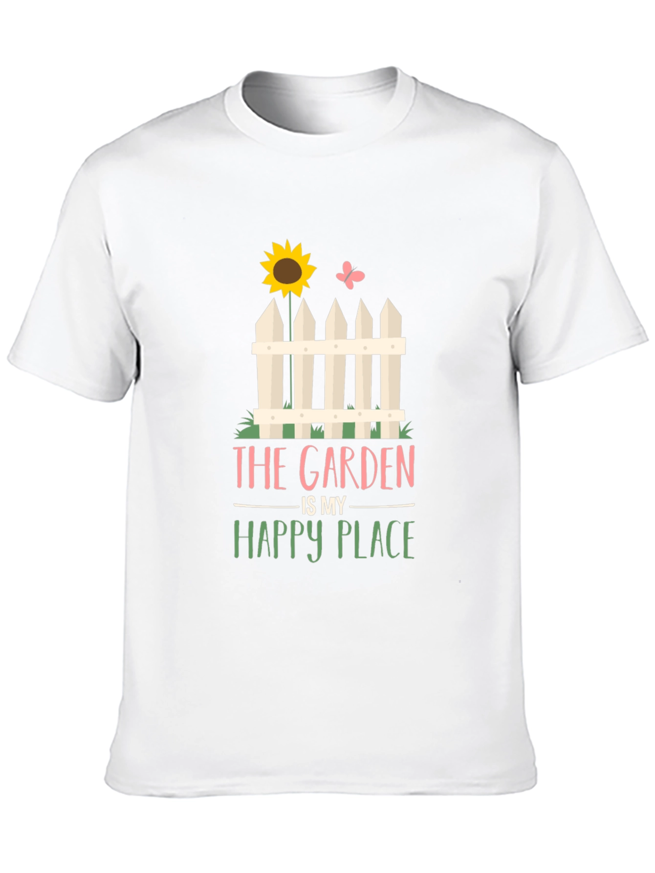 Black The Garden is My Happy Place T-Shirt - Gardening Tee view 10