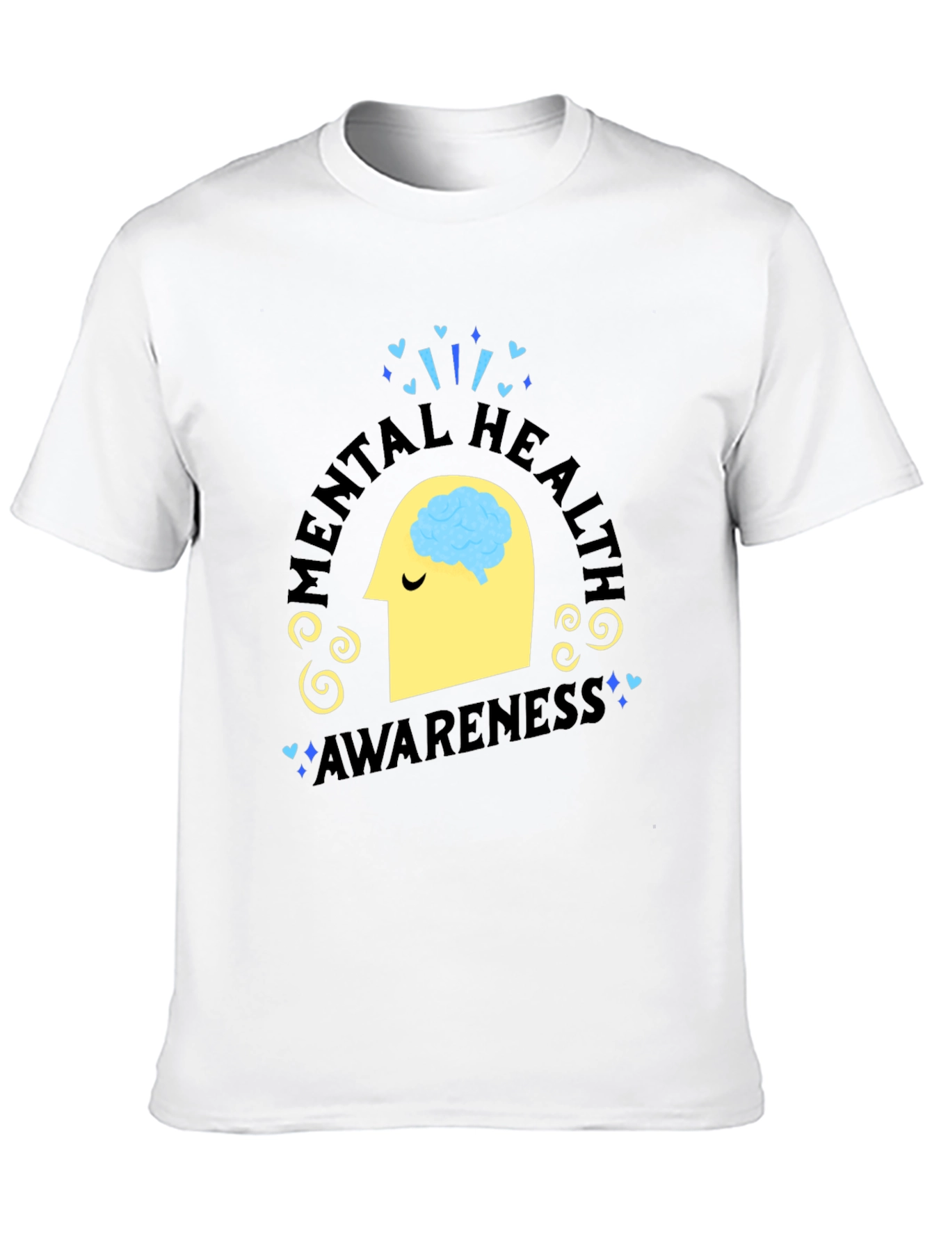 Black Mental Health Awareness Black T-Shirt view 10
