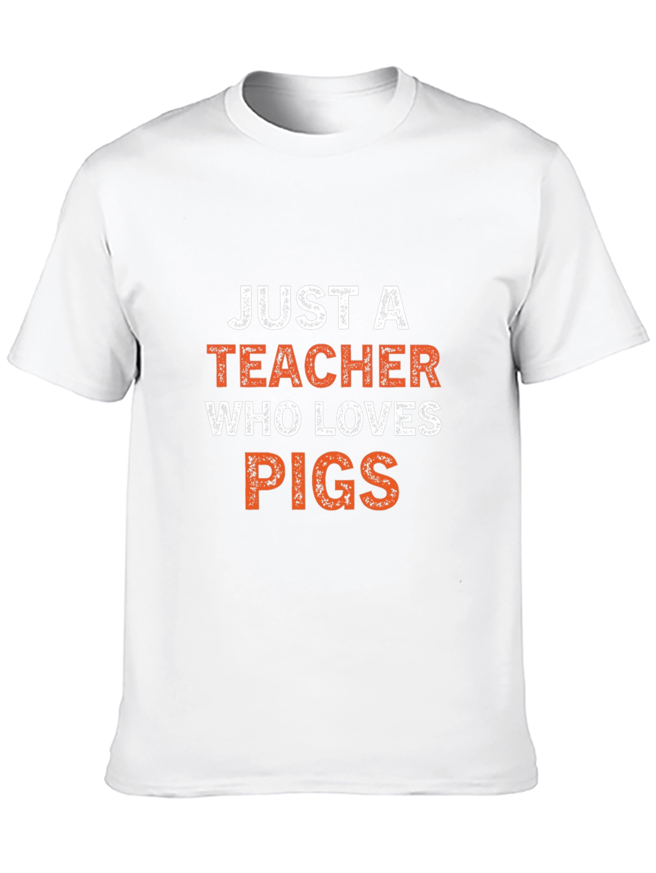 Black Teacher Loves Pigs Graphic Tee view 10