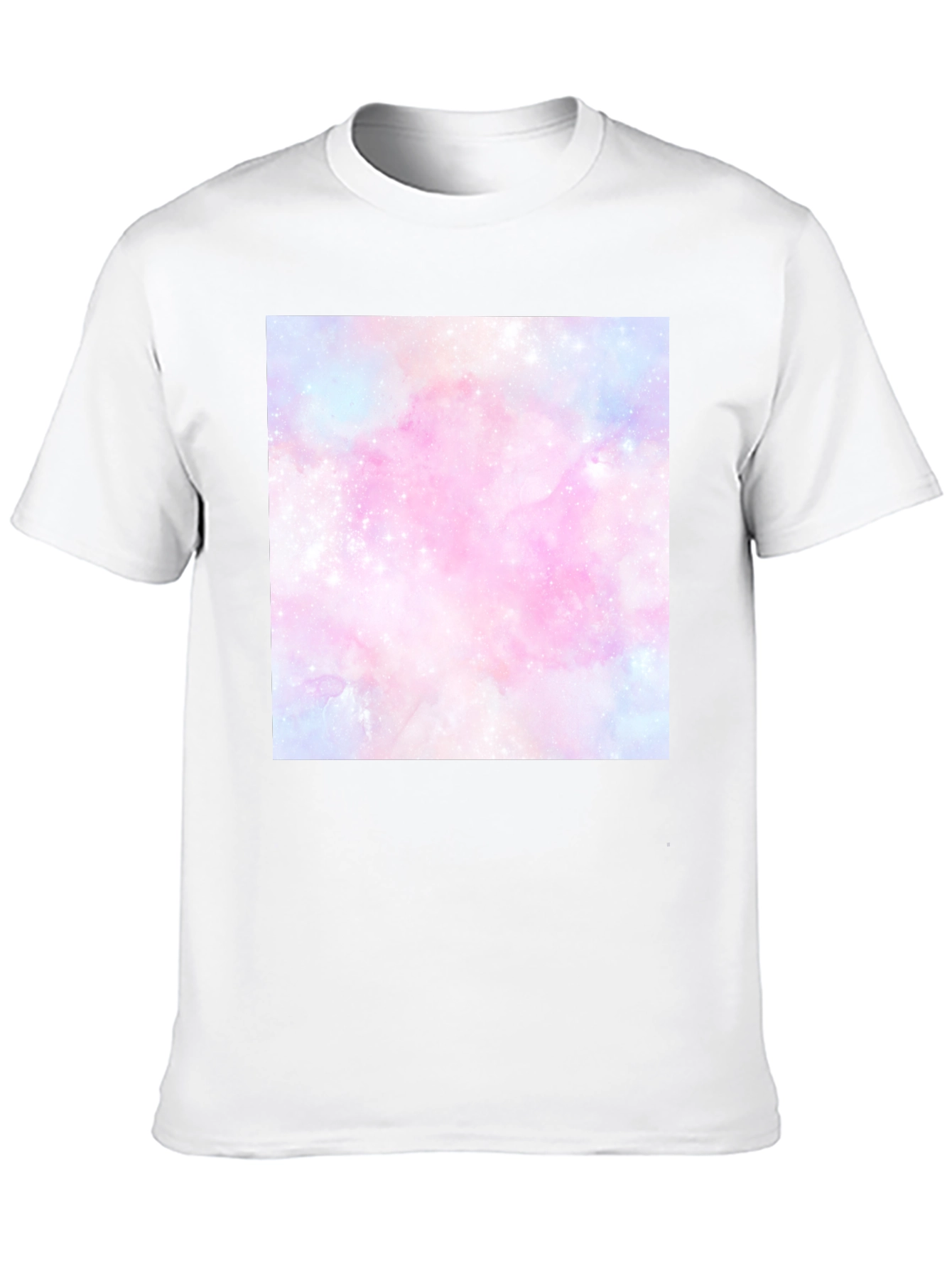 Black Galaxy Print Black T-Shirt view 10