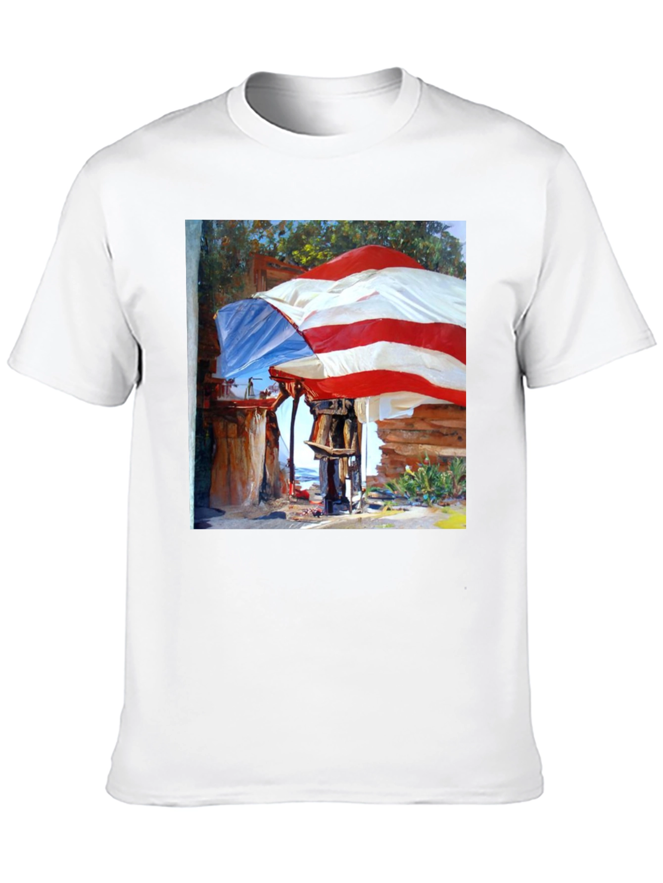 Black Unique Art Print Black T-Shirt view 10